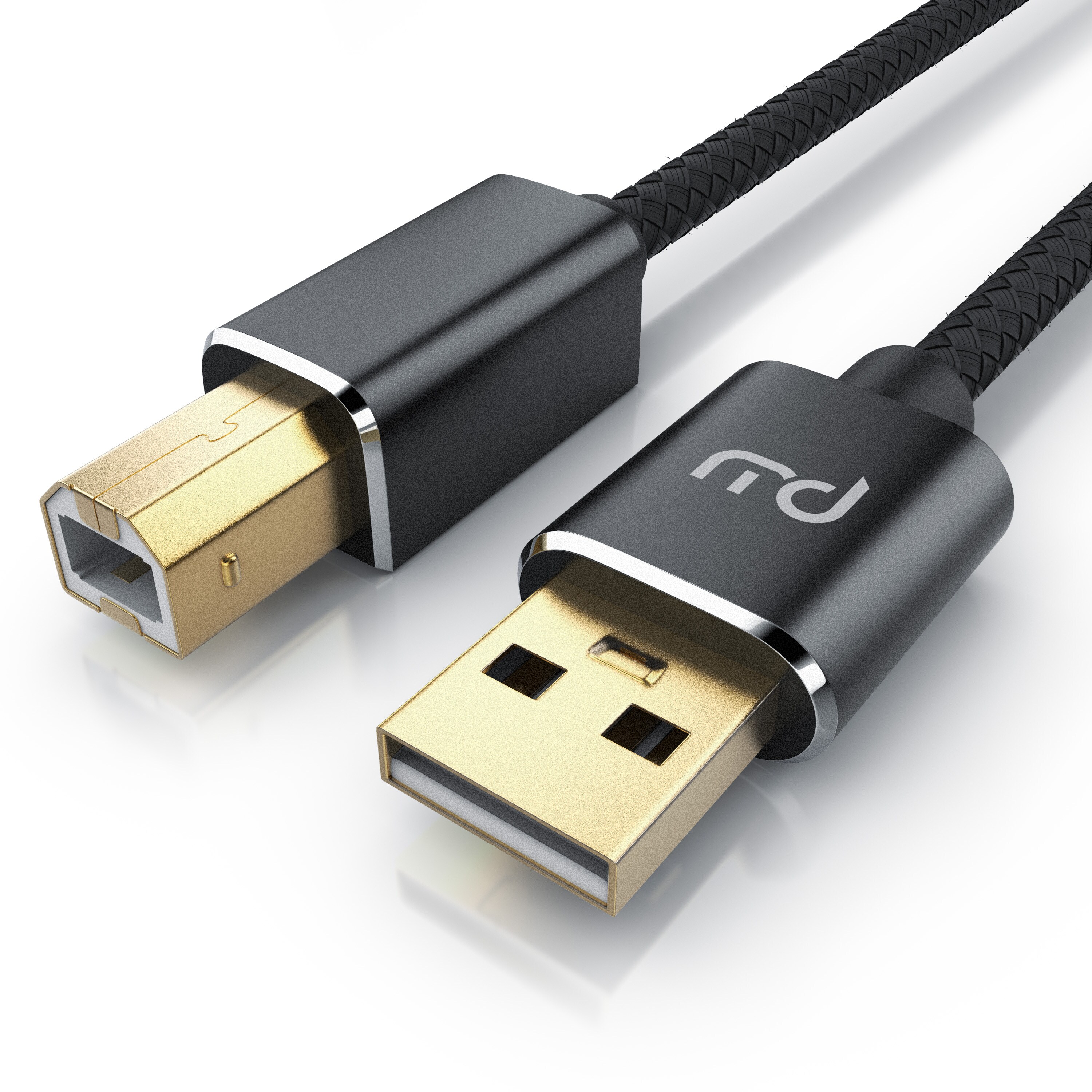 Primewire USB 2.0 Drucker / Scanner Kabel mit Nylonmantel - 5m 