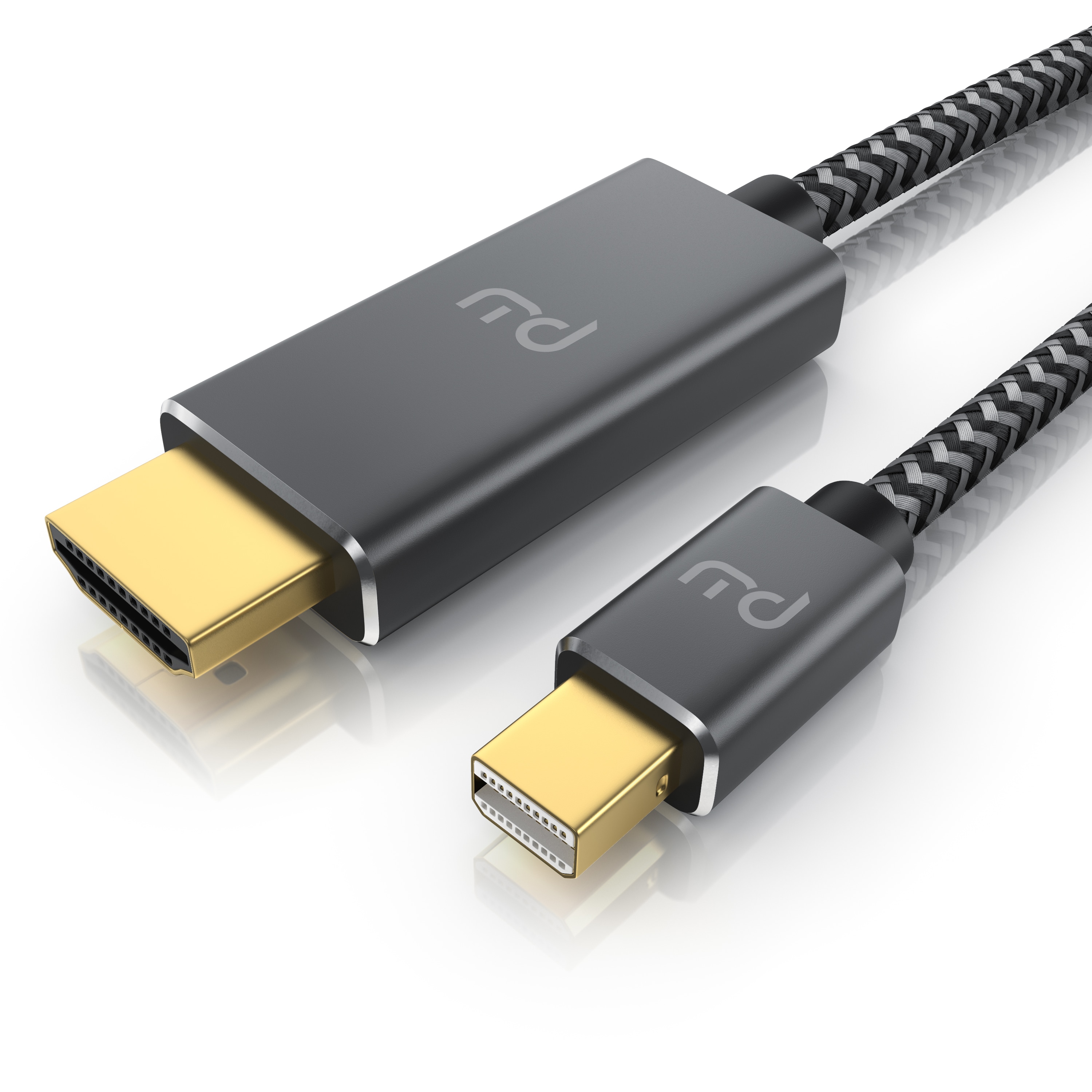 Primewire 4k Mini Displayport 1.4 zu Hdmi 2.0 Kabel - Mini DP Adapter - 4k@60Hz - Thunderbolt 1-2 - Audio und Video - f&uuml;r MacBook, Surface Pro, Lenovo - 3m 