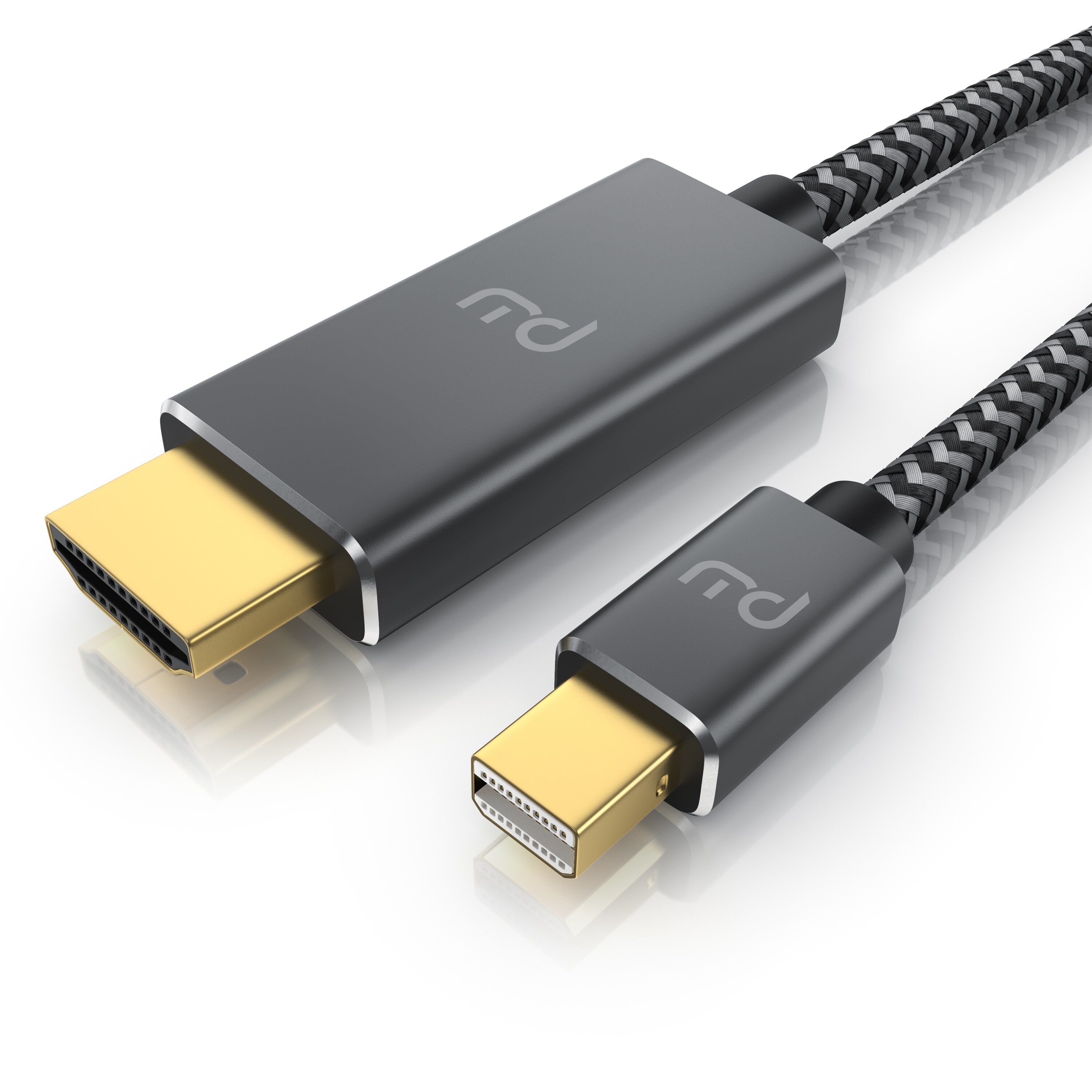 Primewire 4k Mini Displayport 1.4 zu Hdmi 2.0 Kabel - Mini DP Adapter - 4k@60Hz - Thunderbolt 1-2 - Audio und Video - f&uuml;r MacBook, Surface Pro, Lenovo - 1m 