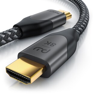 Primewire 8k HDMI Kabel 2.1 - 8K @ 120Hz 4K @ 240Hz mit DSC, HDMI 2.0a 2.0b, 3D, Highspeed Ethernet, HDTV UHD II, HDR-10+ - eARC, VRR, Dolby Vision - 5m 