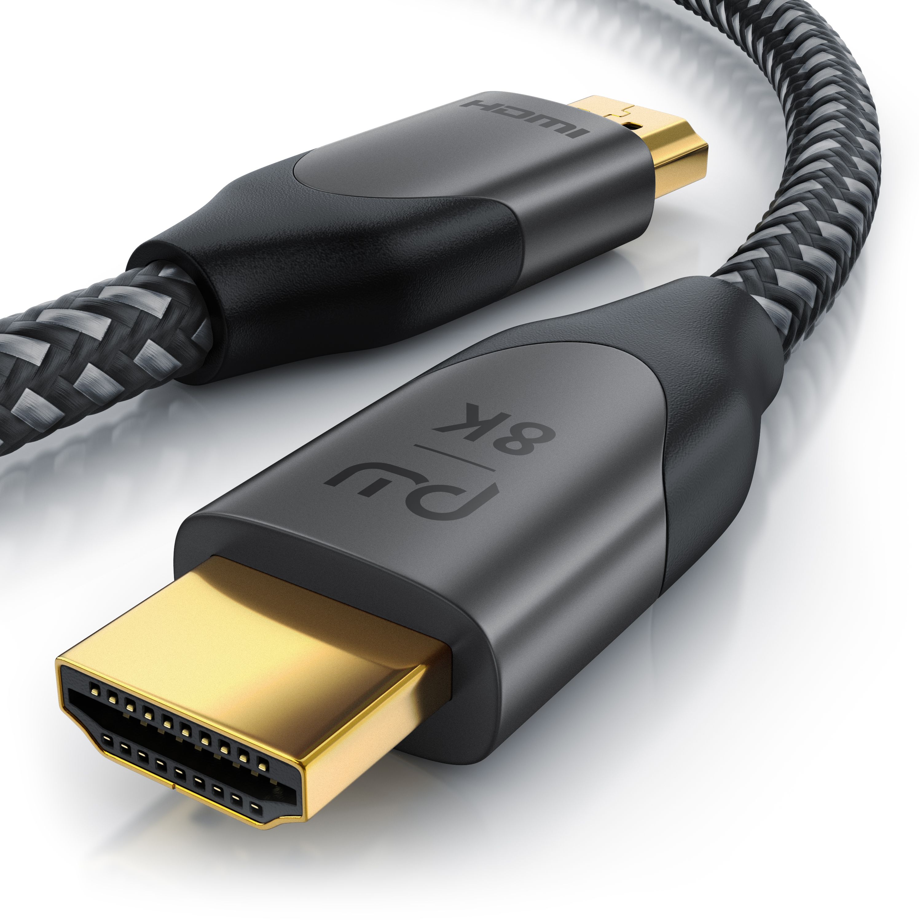 Primewire 8k HDMI Kabel 2.1 - 8K @ 120Hz 4K @ 240Hz mit DSC, HDMI 2.0a 2.0b, 3D, Highspeed Ethernet, HDTV UHD II, HDR-10+ - eARC, VRR, Dolby Vision - 1m 