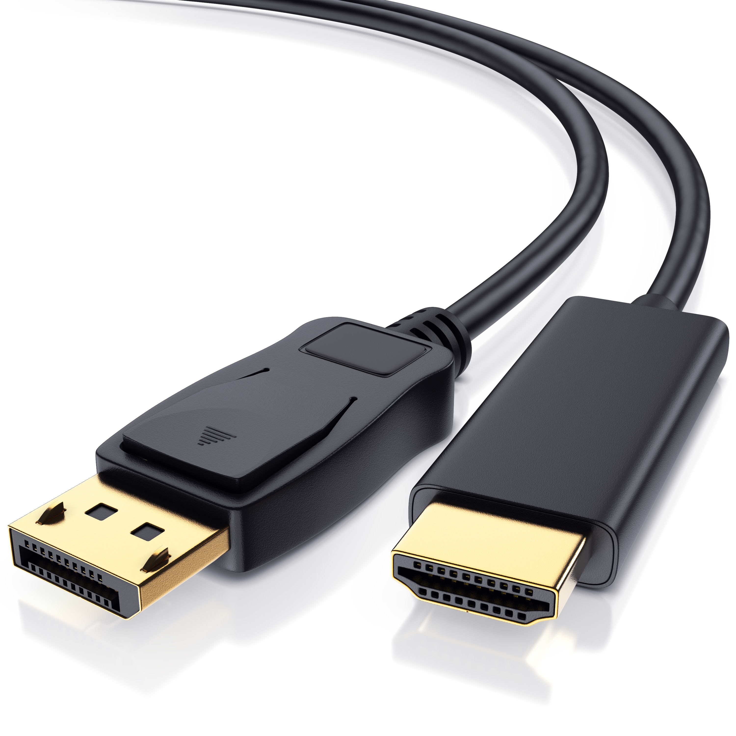 Primewire Premium DisplayPort auf HDMI Konverterkabel Adapterkabel 4K 3840 x 2160 @ 60 Hz - 2m 
