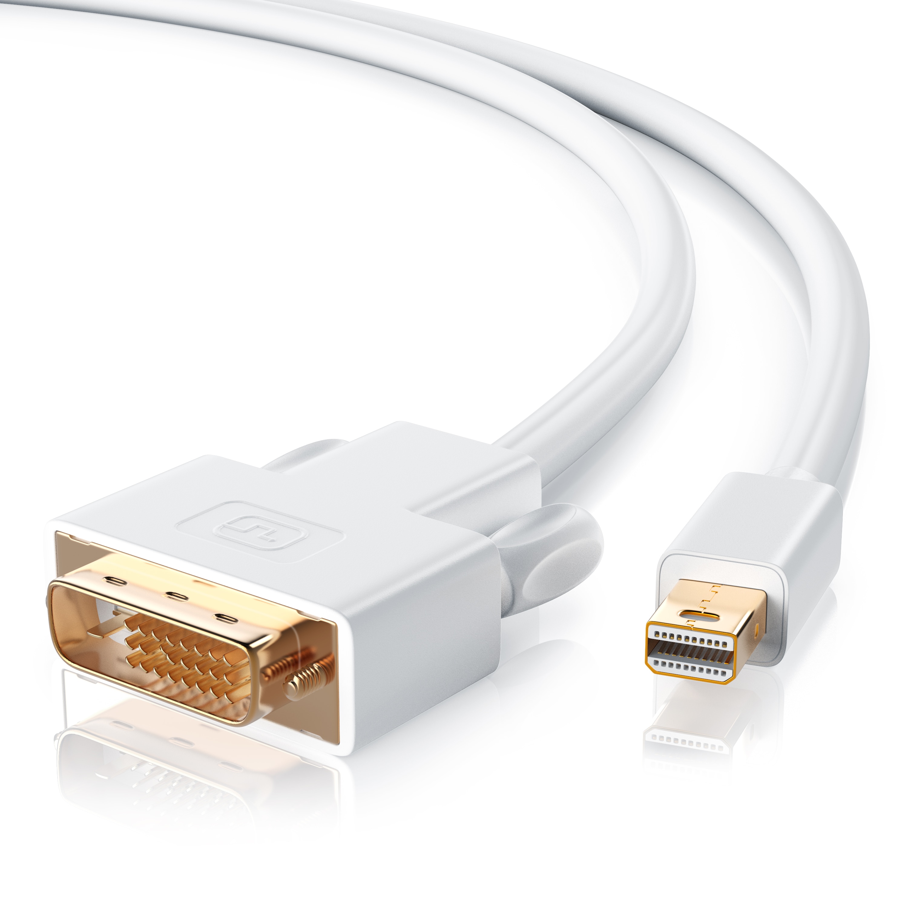 CSL Mini DisplayPort zu DVI Video-Kabel, miniDP Monitor Adapter Kabel, f&uuml;r Apple, PC's & Notebooks - 5m 