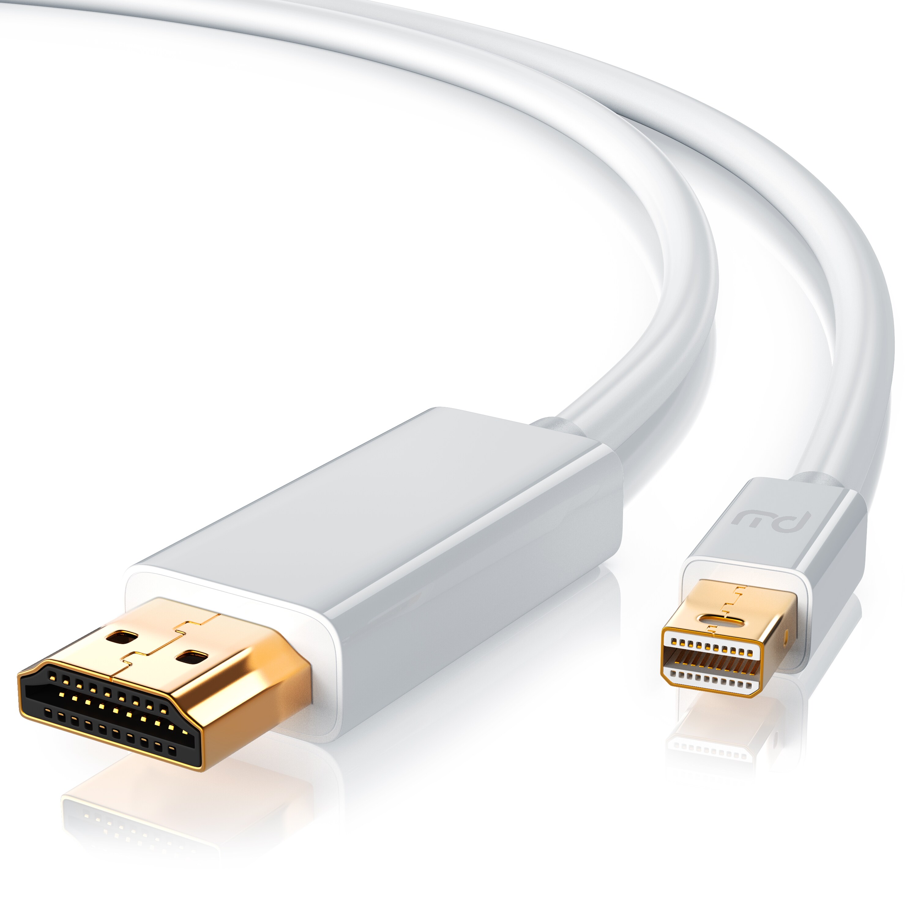Primewire Mini DisplayPort zu HDMI Typ A Audio- & Video-Kabel, 4K miniDP  UHD 2160p Adapter / Konverterkabel - 2m 