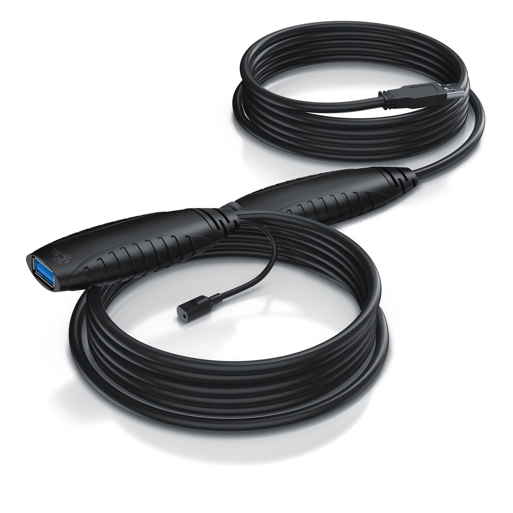 CSL 10m USB 3.2 Repeaterkabel Verlängerungskabel aktiv - USB 3.2 Gen1 - Repeater Verlängerung Verstärker Kabel