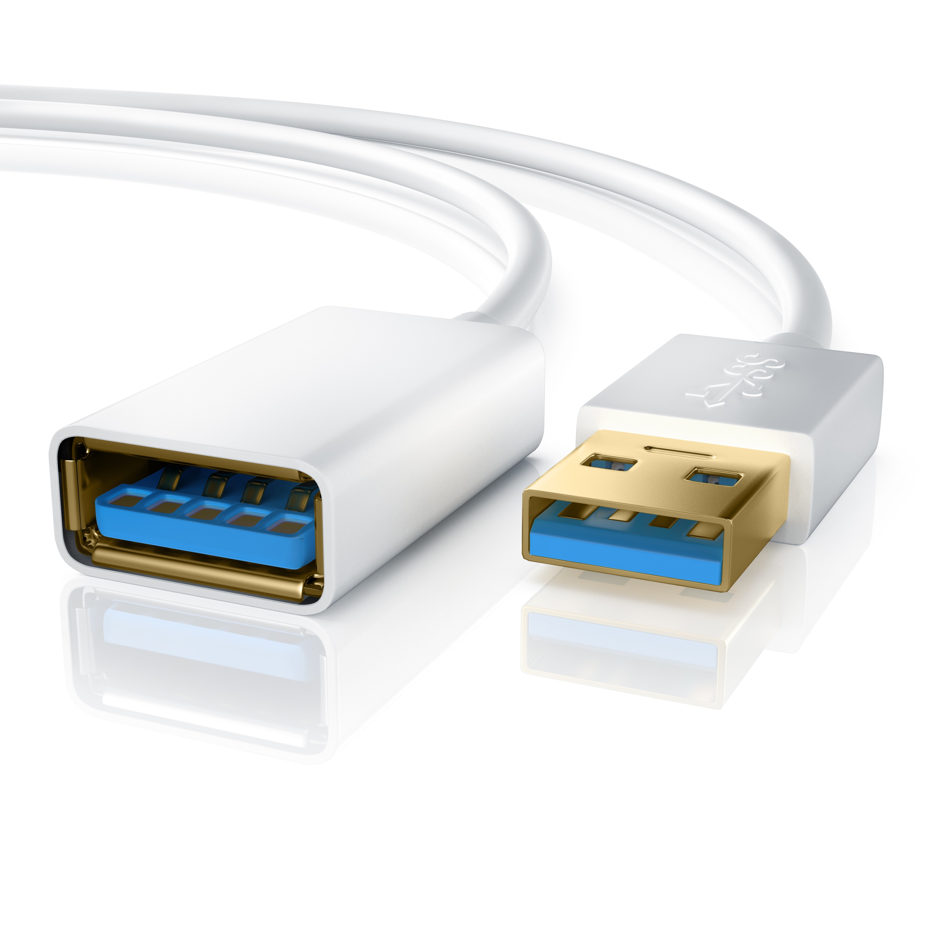 Primewire USB 3.0 Verl&auml;ngerungs / Erweiterungs Kabel USB 3.0 TypA Buchse zu USB 3.0 TypA Stecker 