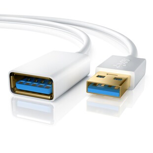 Primewire USB 3.0 Verlängerungs / Erweiterungs Kabel USB 3.0 TypA Buchse zu USB 3.0 TypA Stecker 