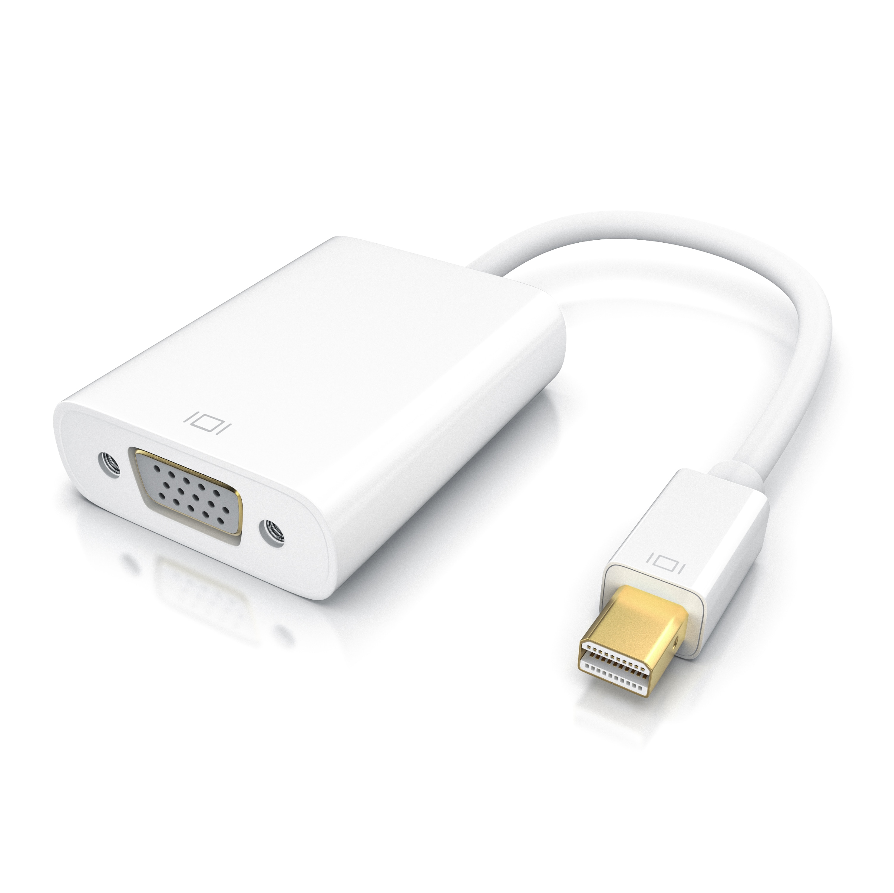 CSL Mini DisplayPort zu VGA Video-Adapter, Full HD MiniDP Stecker zu VGA Buchse Adapter Kabel 
