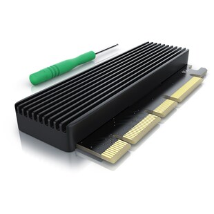 CSL Computer-Adapter, PCIe Karte, Erweiterungskarte für M.2 Key-M SSDs, NVMe Standard 