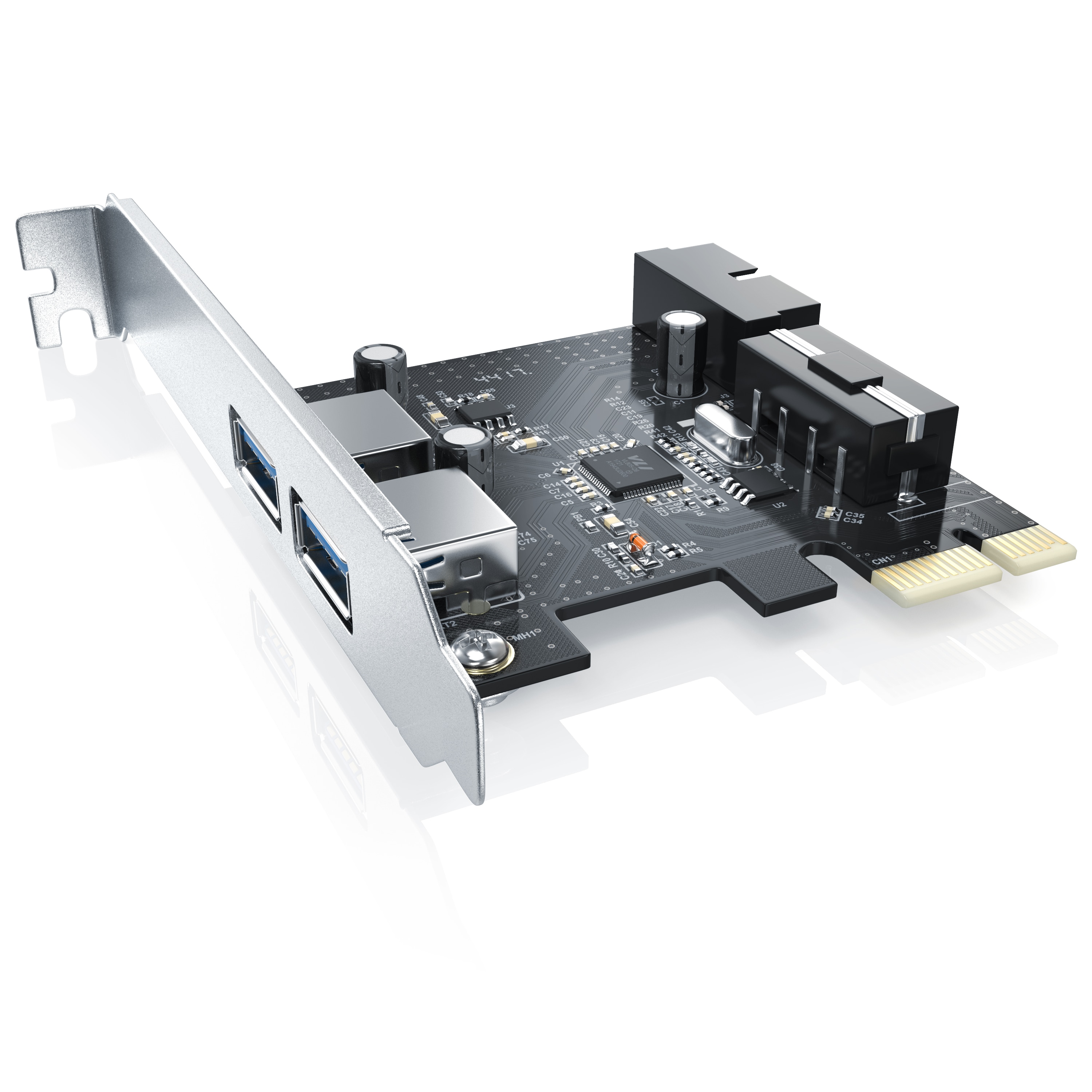 CSL USB-Adapter, 2 Port USB 3.2 Gen1 PCI Express Controllerkarte, 2 Schnittstellen 