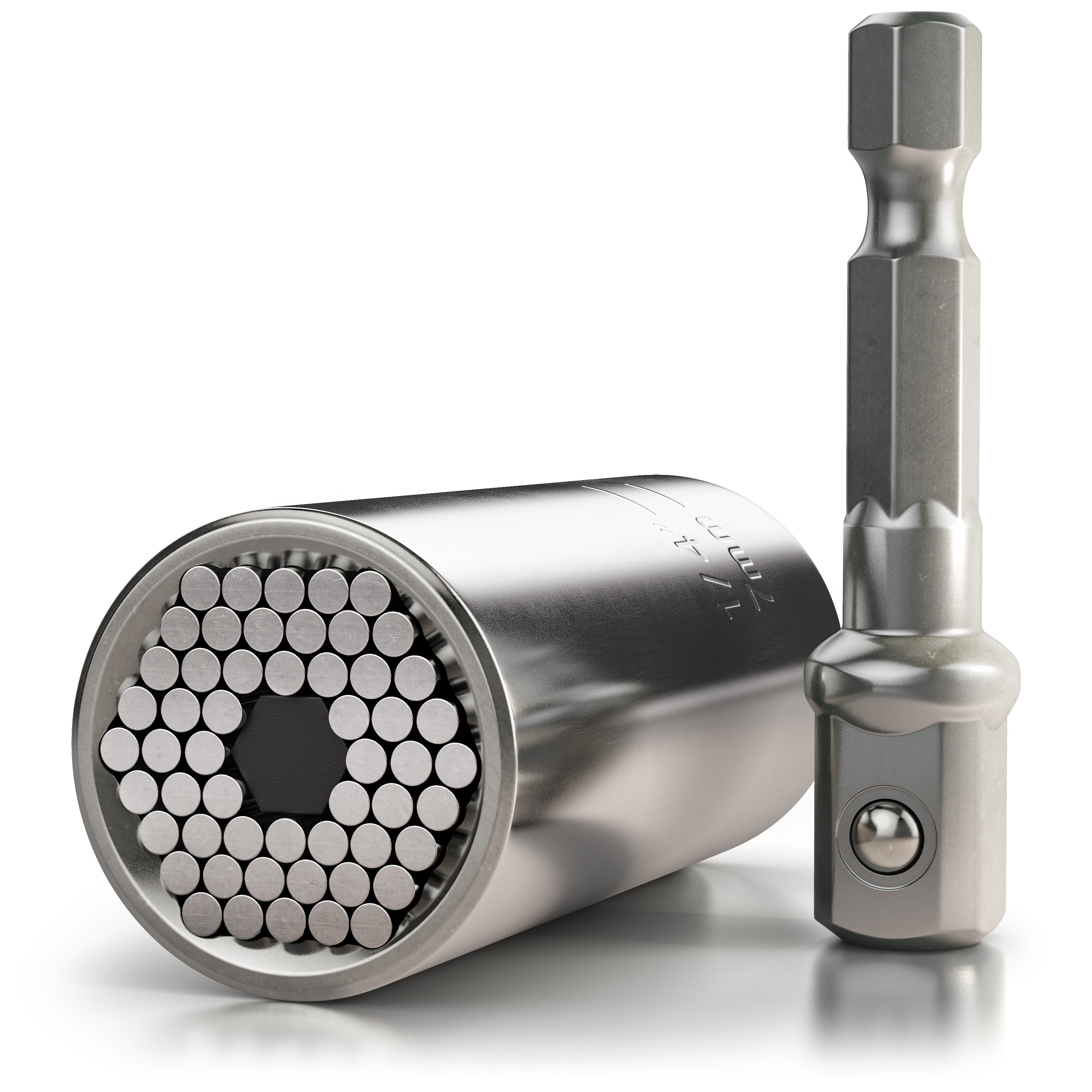 Brandson Premium Universal Schl&uuml;ssel - Universal Steckschl&uuml;ssel Multifunktions Nuss Bit Adapter - Powergrip Universalschl&uuml;ssel 