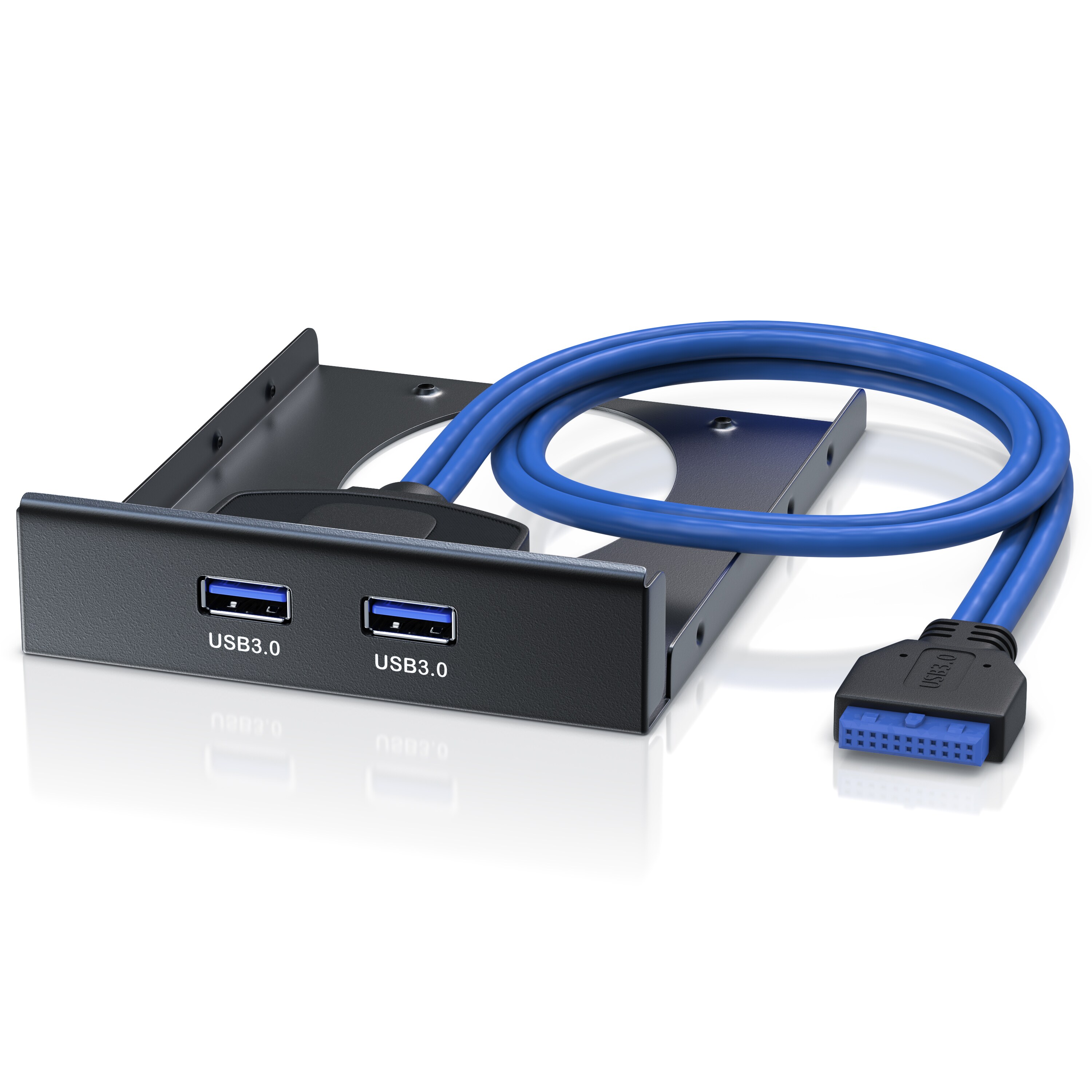 CSL USB 3.0 2-Port Frontpanel f&uuml;r 3,5 Laufwerksch&auml;chte - 2x USB 3.0 Buchse Typ A | bis zu 5Gb/s 