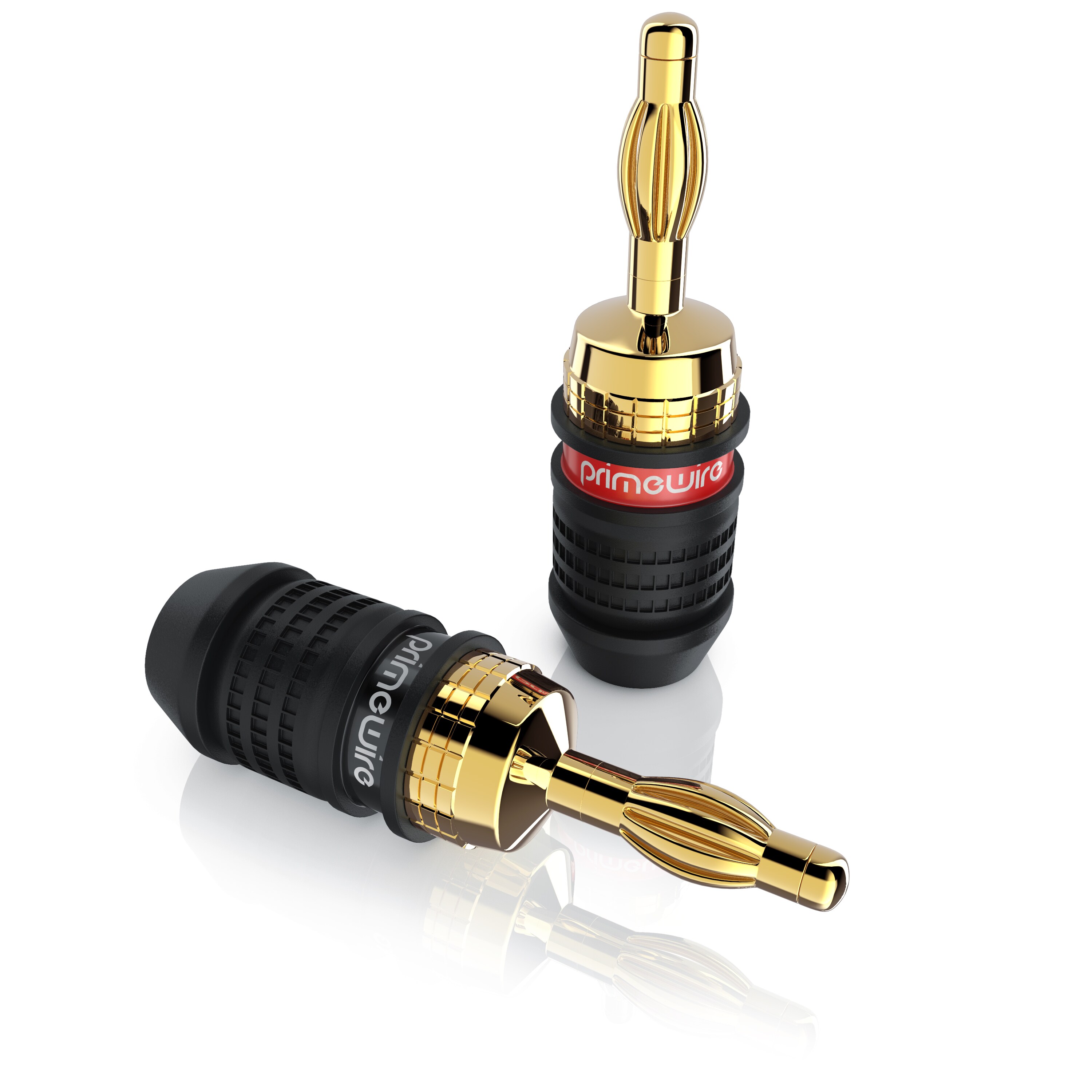 Primewire Audioadapter Bananenstecker f&uuml;r Kabel bis 3,5mm&sup2; f&uuml;r Verst&auml;rker, HIFI-Receiver uvm. 