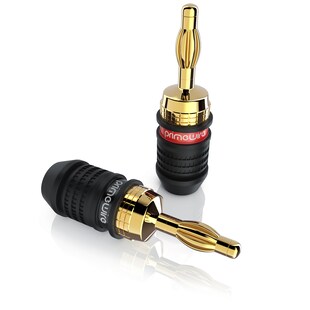 Primewire Audioadapter Bananenstecker für Kabel bis 3,5mm² für Verstärker, HIFI-Receiver uvm. 