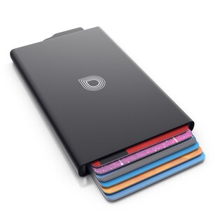 Aplic Karten Schutzhülle aus Aluminium für bis zu 6 Karten NFC / RFID Abschirmung Blocker 