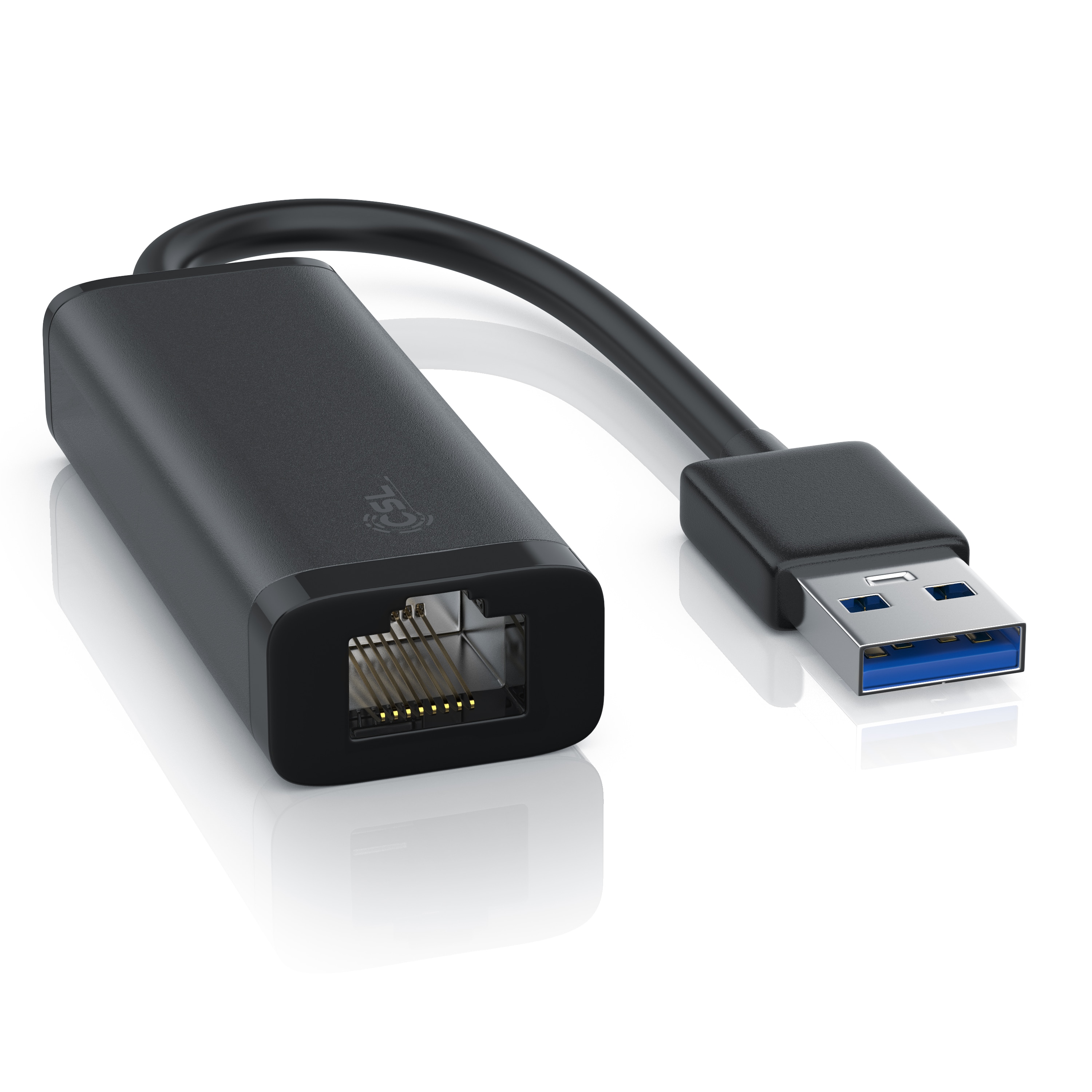 CSL Netzwerkadapter USB 3.0 Typ A Stecker auf RJ-45 Gigabit Ethernet Buchse, externe Netzwerkkarte 