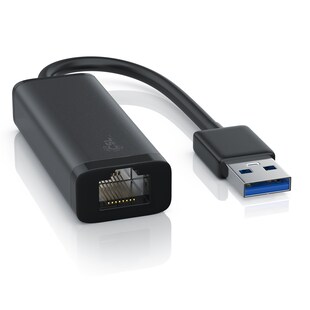 CSL Netzwerkadapter USB 3.0 Typ A Stecker auf RJ-45 Gigabit Ethernet Buchse, externe Netzwerkkarte 