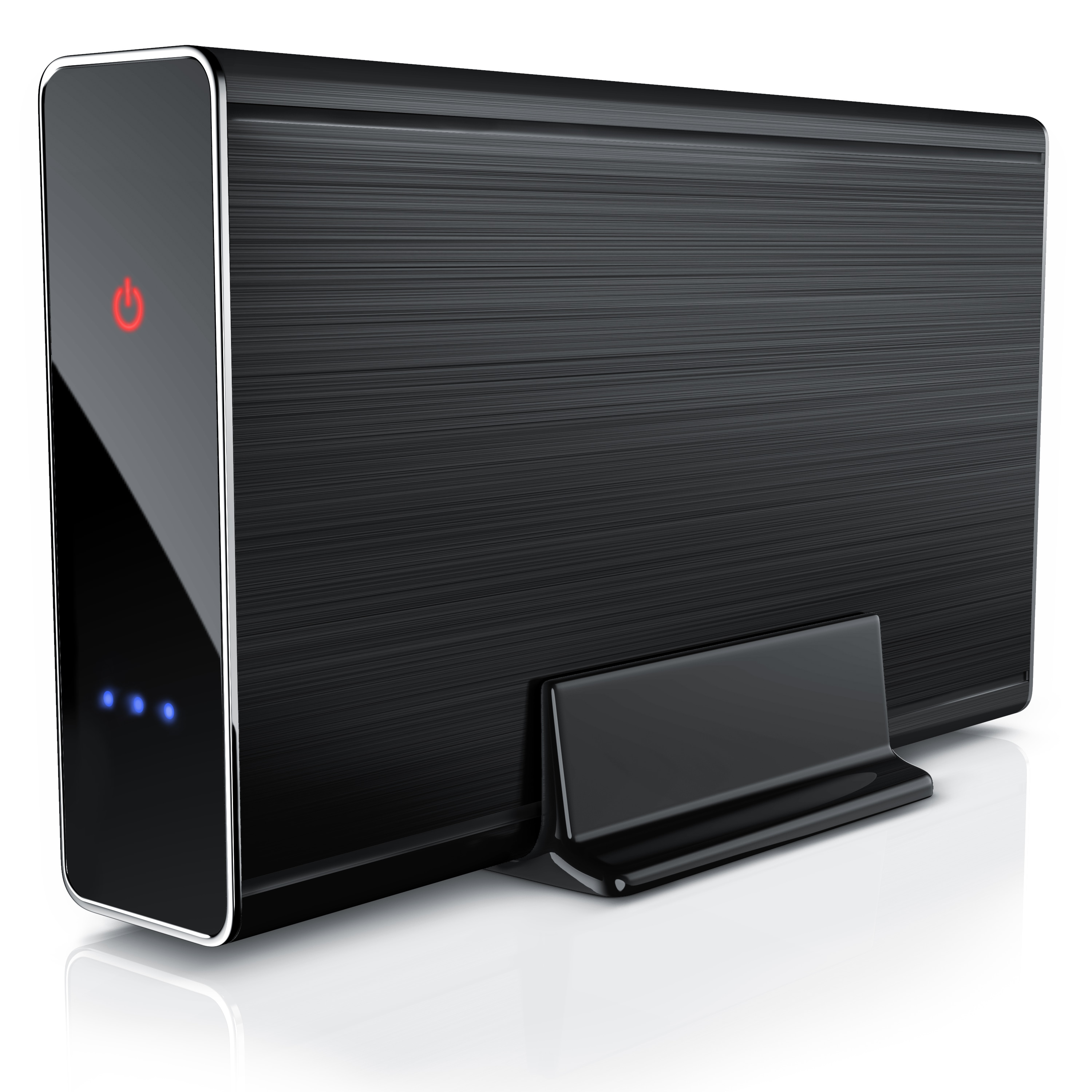 Aplic USB 3.0 Festplattengeh&auml;use 3,5 Zoll extern - geb&uuml;rstetes Aluminium - f&uuml;r SSD und HDD - SATA - UASP - Super Speed 5 Gbit s - Plug and Play 