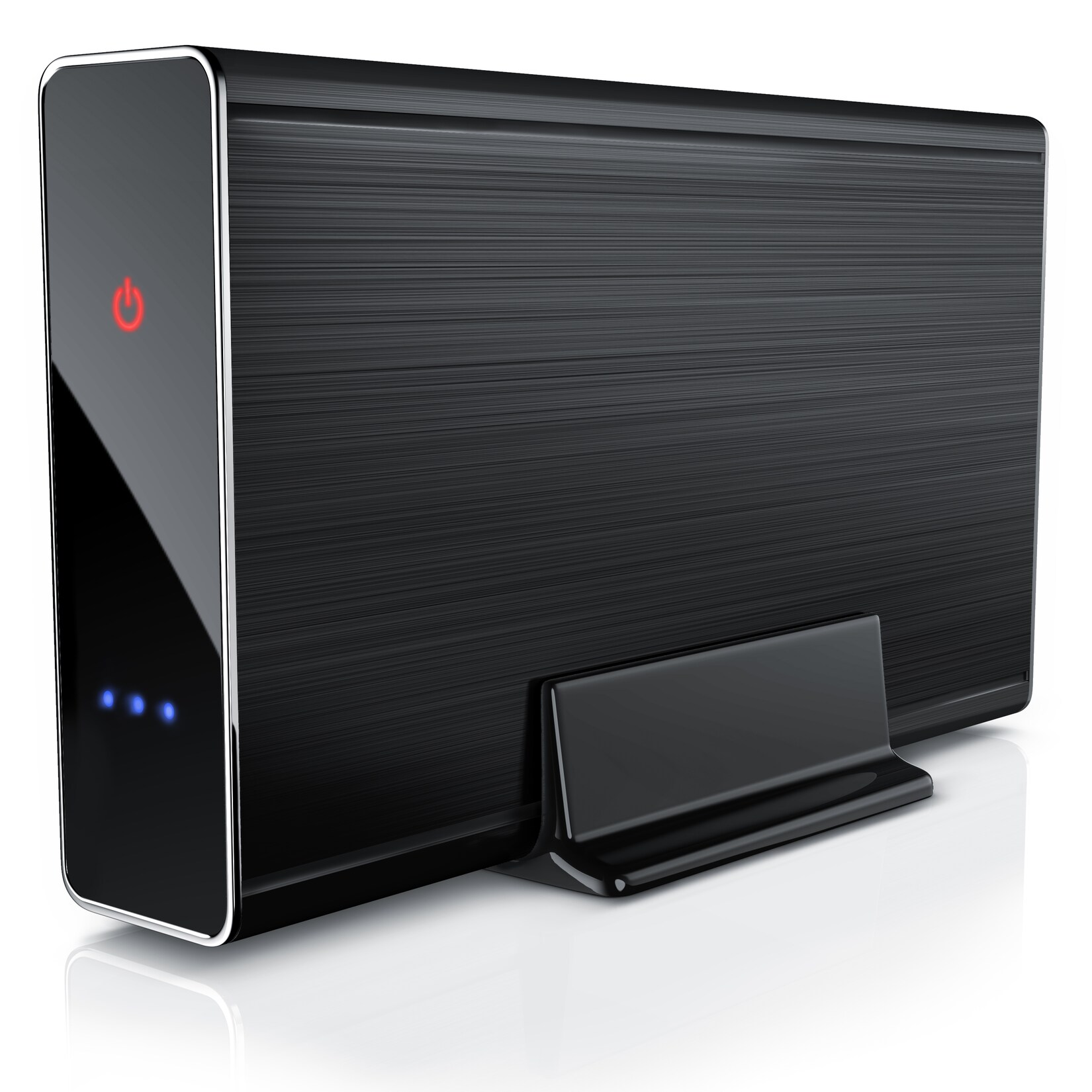 Aplic USB 3.0 Festplattengehäuse 3,5 Zoll extern - gebürstetes Aluminium - für SSD und HDD - SATA - UASP - Super Speed 5 Gbit s - Plug and …