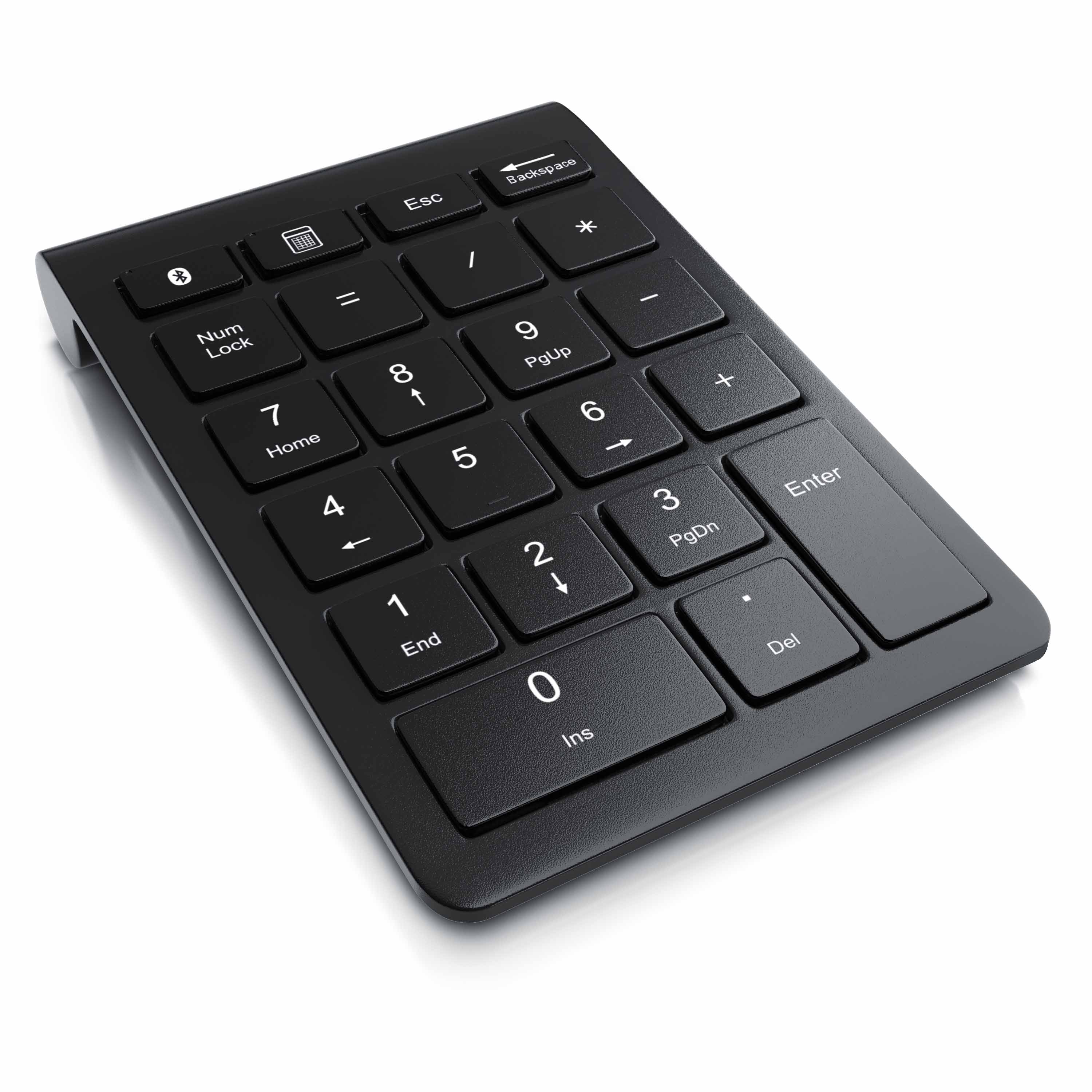 Aplic Bluetooth Numpad mit 22 Tasten Keypad / Ziffernblock mit Multimediatasten 