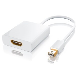 CSL Mini DisplayPort zu HDMI Typ A Audio- & Video-Adapter, Full HD MiniDP Adapter / Konverterkabel 
