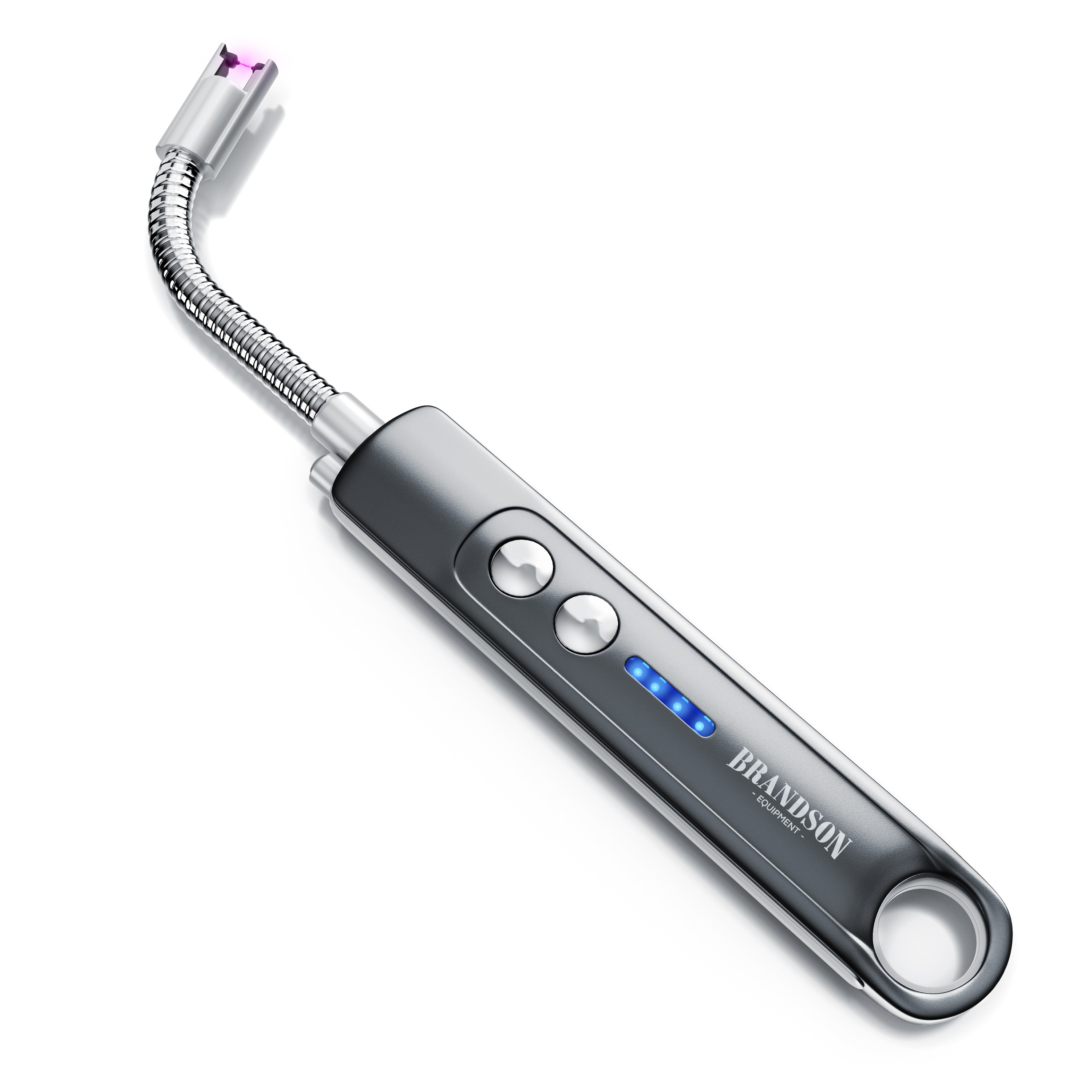 Brandson - Stabfeuerzeug, Lichtbogen Feuerzeug elektrisch, 100 Z&uuml;ndvorg&auml;nge, USB aufladbar Kerzenanz&uuml;nder f&uuml;r K&uuml;che, Kerzen, Gasherde, Grill, Kamin 