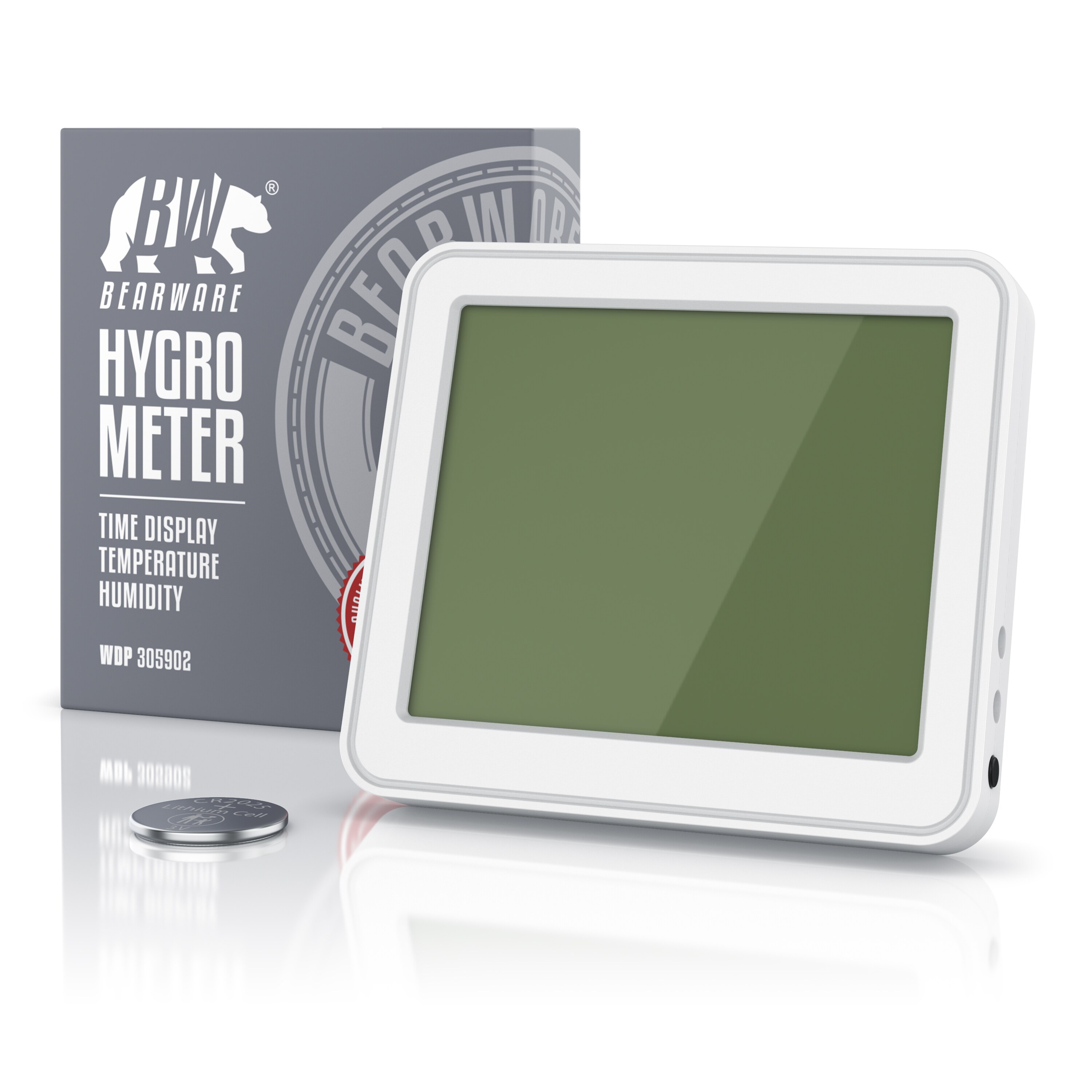 Analoges Thermometer & Hygrometer – 12,7 Cm Wandthermometer Für Innen & Außen Mit Max. Zifferblatt