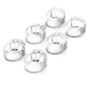 BEARWARE Türklinkenpuffer 6er Set - Türgriffpuffer, Türstopper, Stoßfänger 25 x 32 mm 