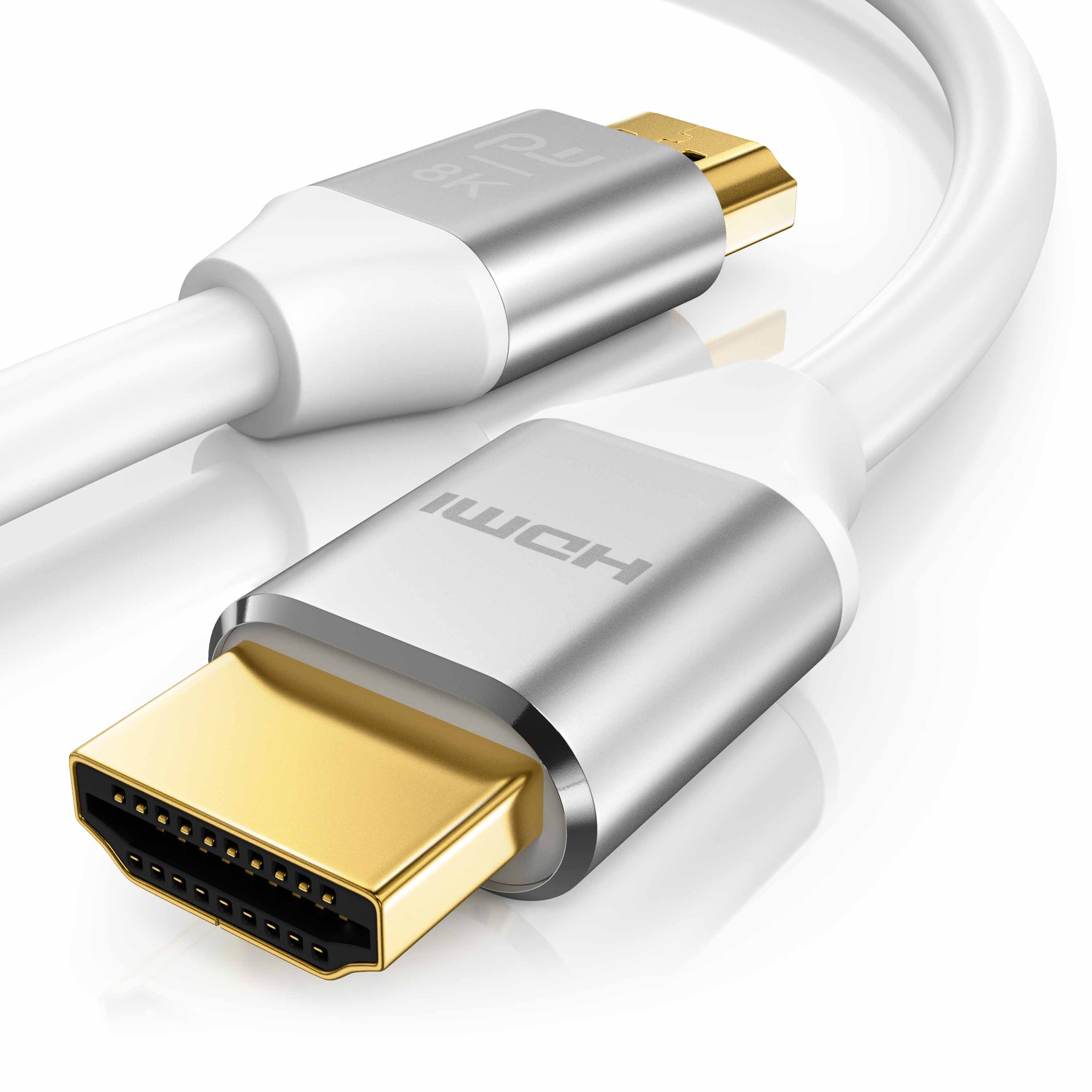 Primewire 8K Premium HDMI Ultra High Speed Kabel 2.1 7680 x 4320 @ 120 Hz mit DSC - 0,5m 