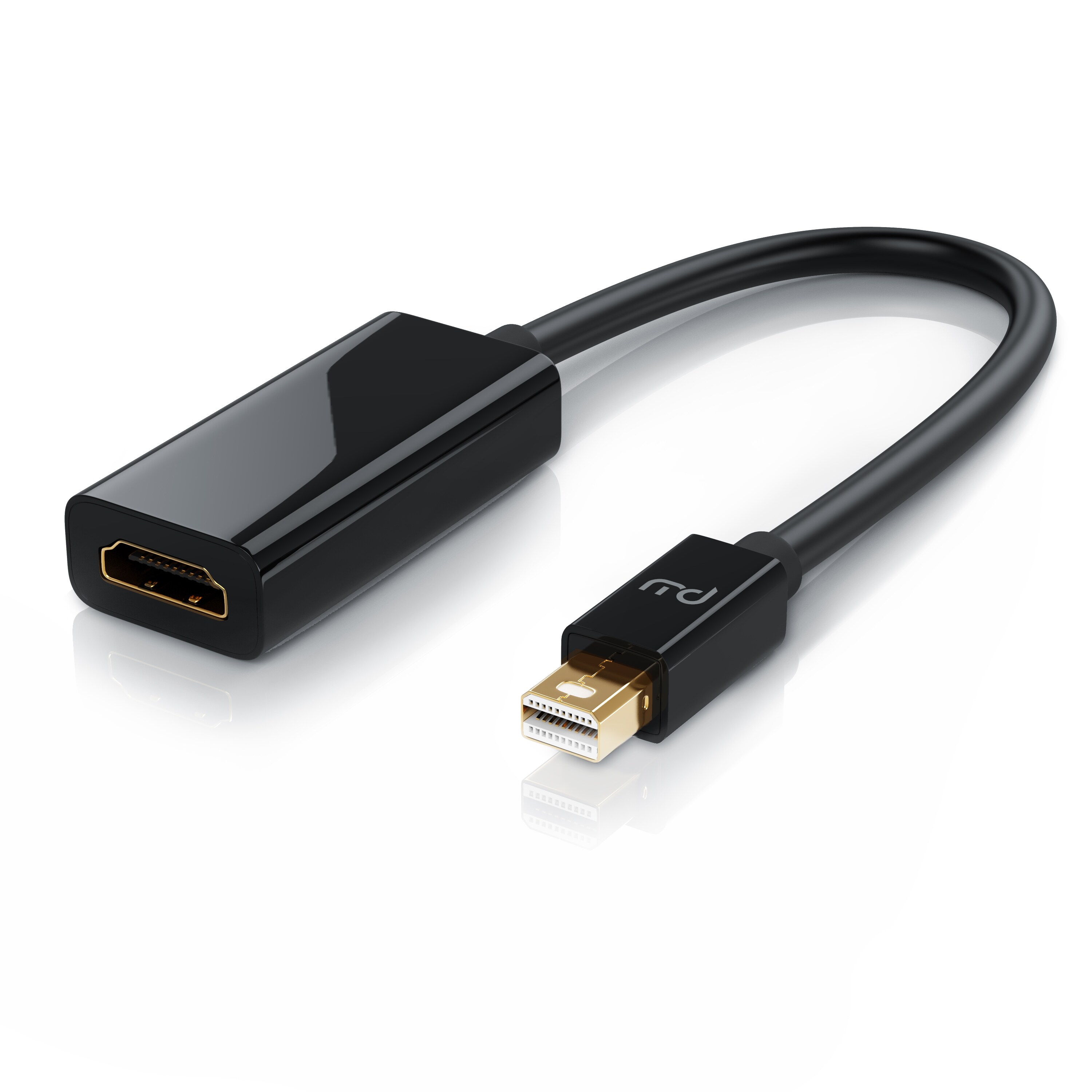 Primewire Mini DisplayPort zu HDMI Adapter, Ultra HD 4k MiniDP zu HDMI Buchse Monitor Konverter, Adapterkabel 