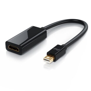 Primewire Mini DisplayPort zu HDMI Adapter, Ultra HD 4k MiniDP zu HDMI Buchse Monitor Konverter, Adapterkabel 