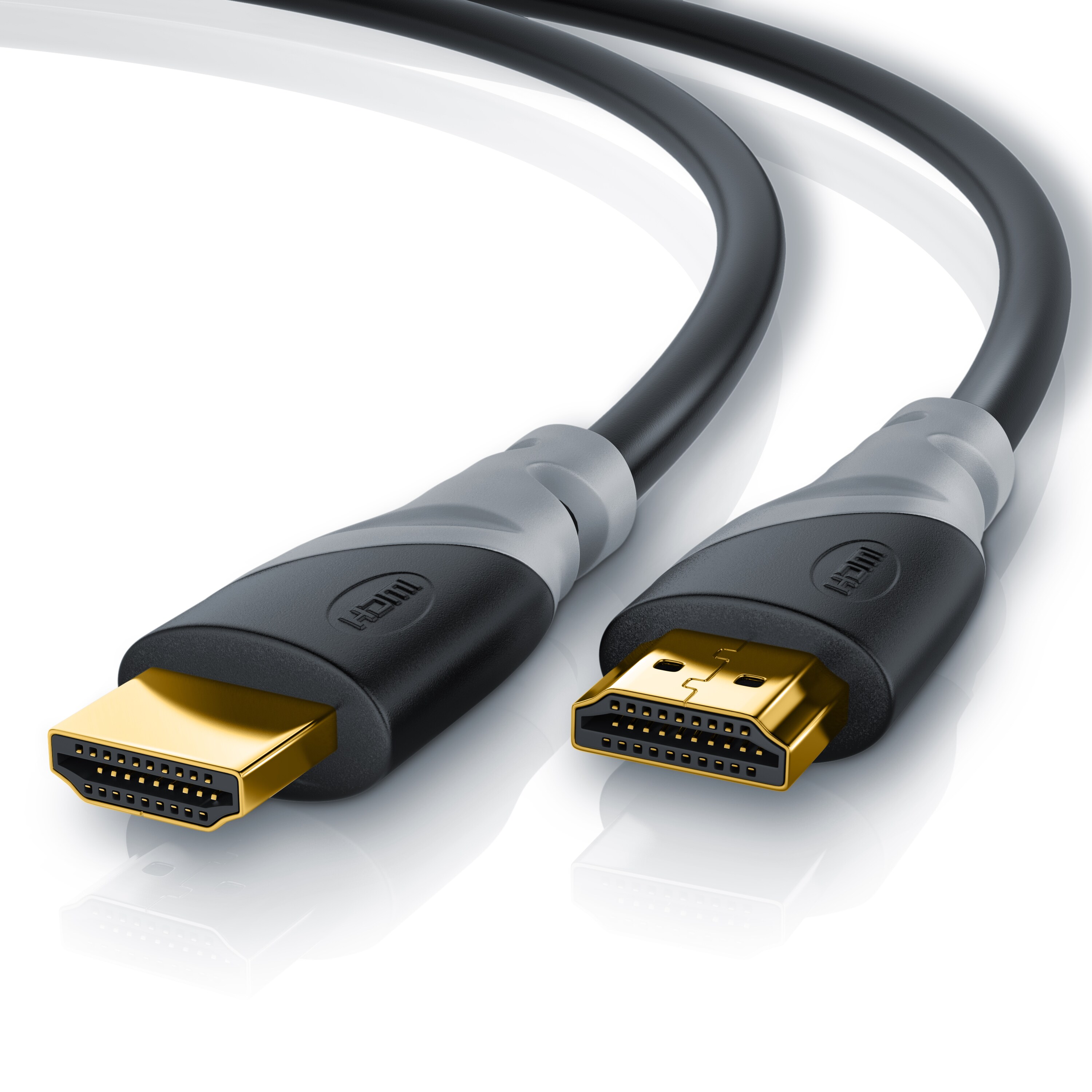 CSL 8k HDMI Kabel 2.1, 3fach geschirmt, Ultra HD, Full HD, 3D, High Speed mit Ethernet, HDMI Typ A - 7,5m 
