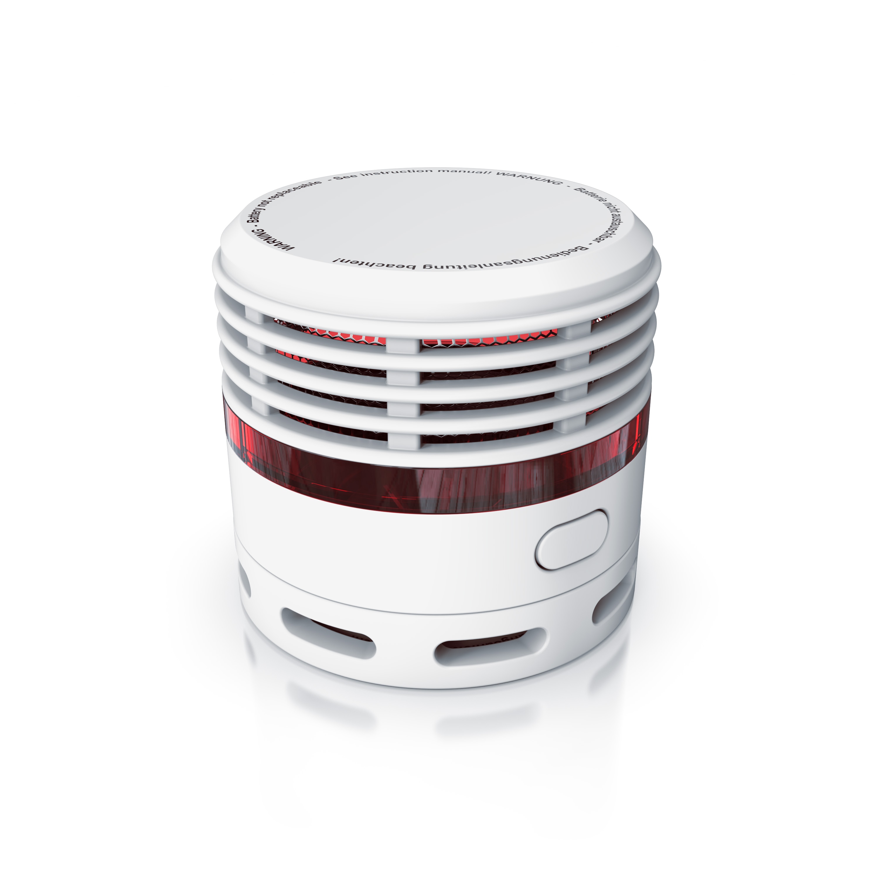 Brandson Rauchmelder Mini - 10 Jahre Batterie - Lithium Ionen Batterie 1500 mAh - Lautst&auml;rke 85 db - LED Indikator - Pr&uuml;ftaste 