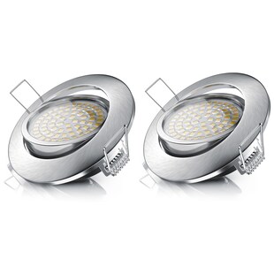 Brandson dimm- und schwenkbarer LED Einbaustrahler Deckenspot mit Aluminium Rahmen / Warmweiß 