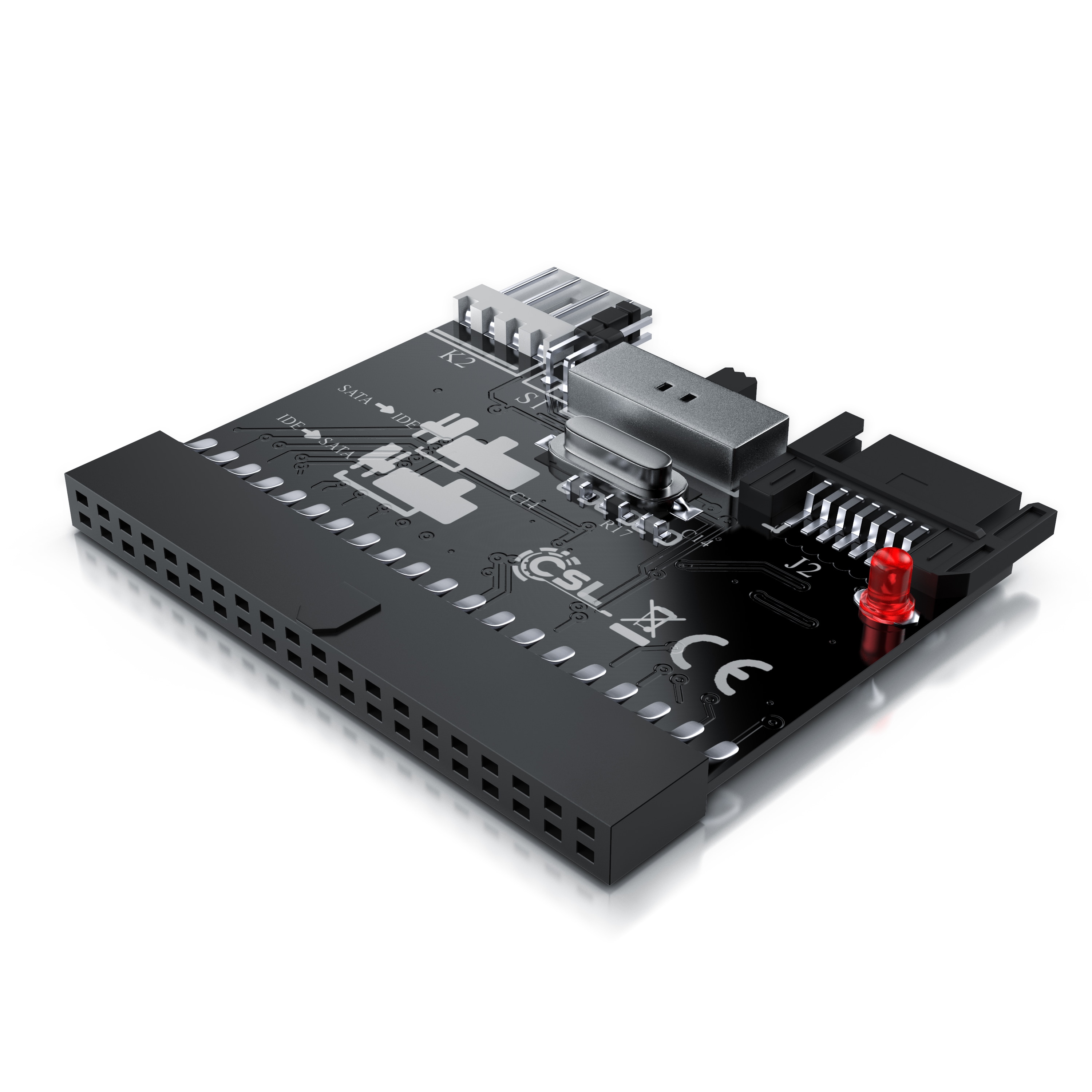 CSL Adapter IDE zu SATA, Bidirektionaler Konverter f&uuml;r HDD, DVD 