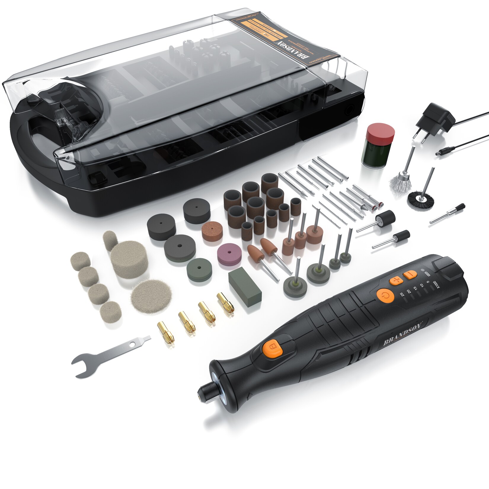 Multitool 8V, mit 110 Zubehörteilen für Heimwerker