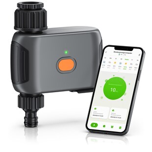 Brandson Bewässerungssteuerung mit WLAN, Bewässerungscomputer, Wifi Timer, automatische Gartenbewässerung 