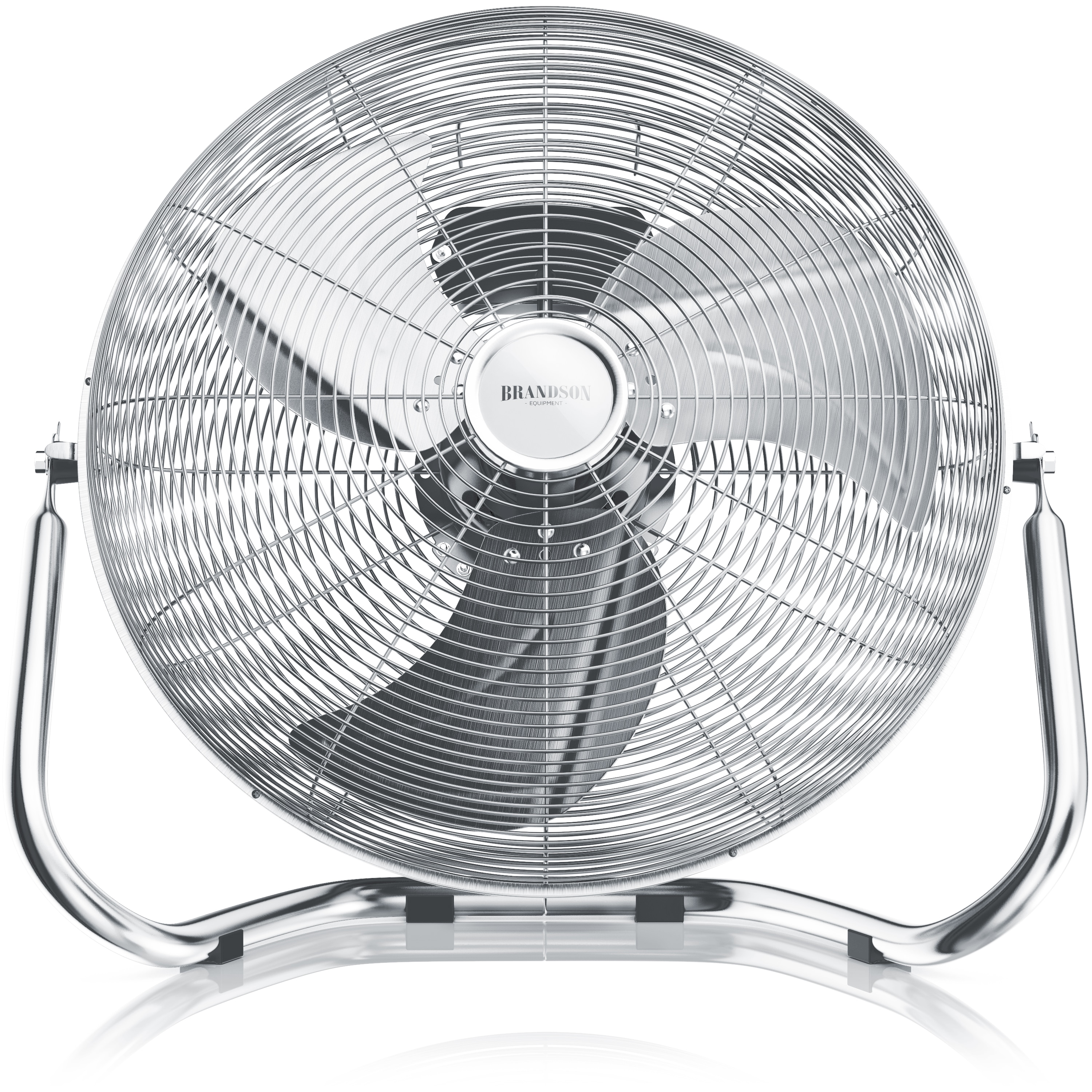 Brandson Windmaschine Bodenventilator 200 W, Retro-Design, 53,5 cm, neigbarer Kopf, hoher Luftdurchsatz, schwarz 