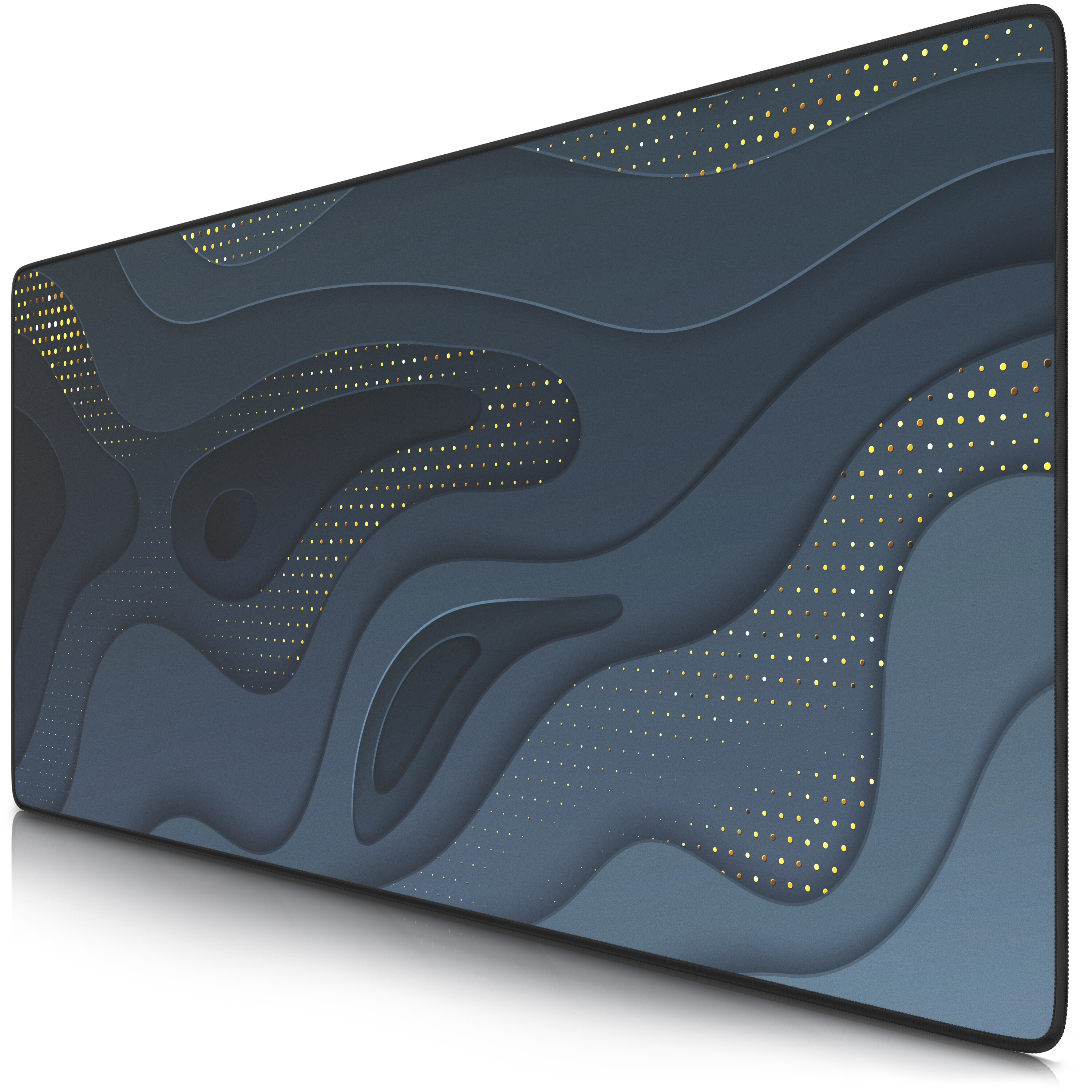 Titanwolf Titanwolf Gaming Mauspad XXL Speed Mousepad 900 x 400 x 3 mm, gro&szlig;e Schreibtischauflage, abwaschbar, rutschfeste R&uuml;ckseite, Geschwindigkeit & Pr&auml;zision, Abstract Lines 1 