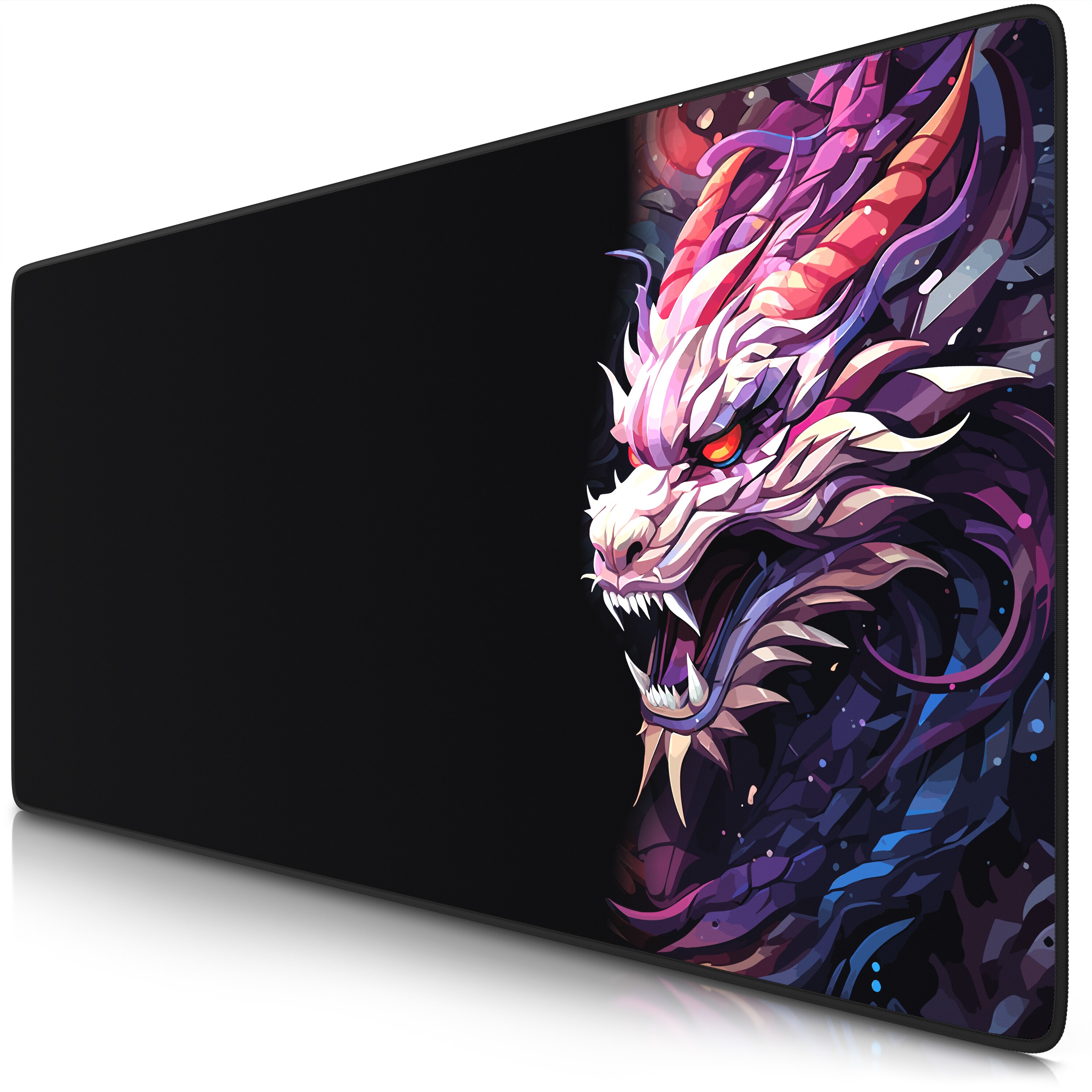 Titanwolf Titanwolf Gaming Mauspad XXL Speed Mousepad 900 x 400 x 3 mm, gro&szlig;e Schreibtischauflage, abwaschbar, rutschfeste R&uuml;ckseite, Geschwindigkeit & Pr&auml;zision, Colour Dragon 2 