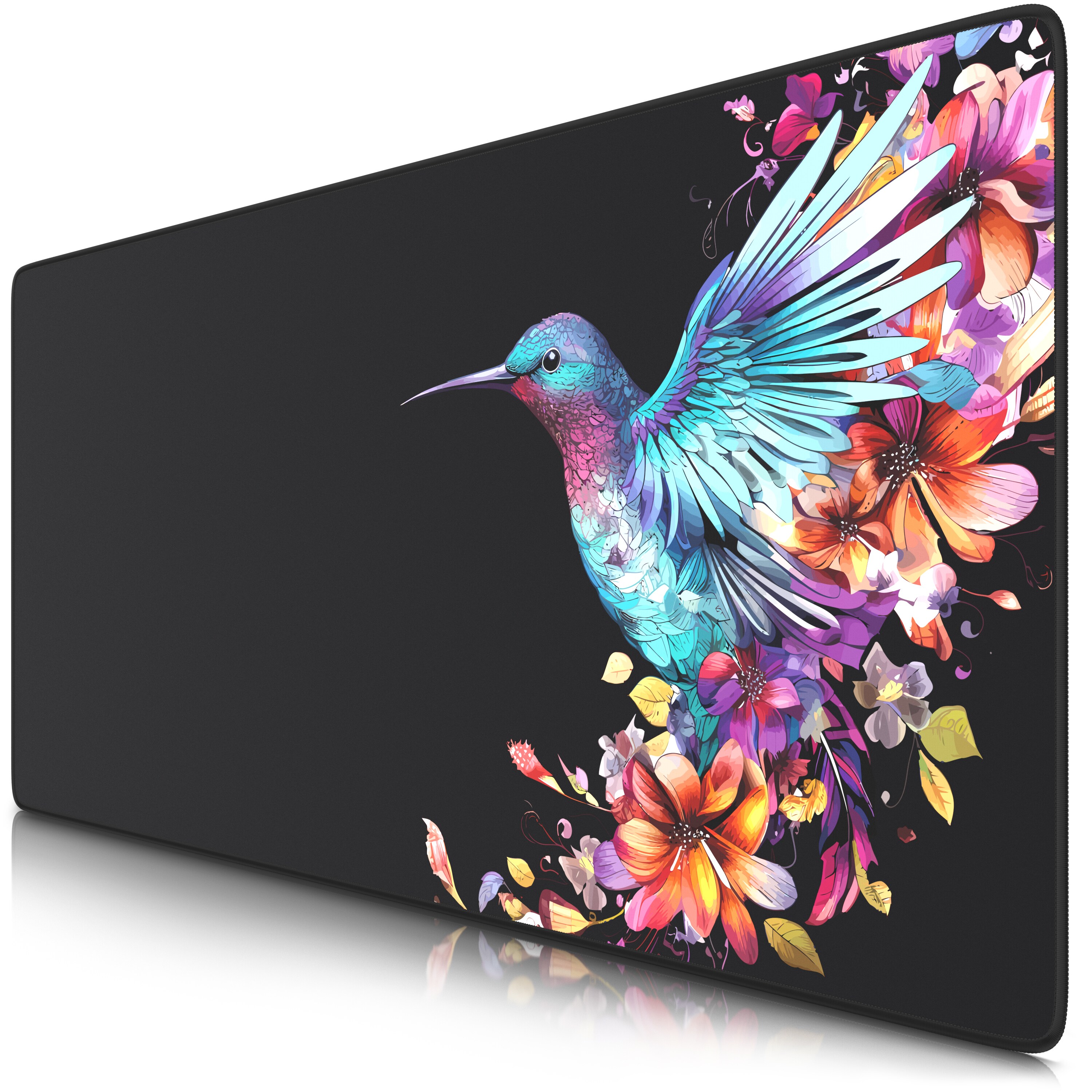 Titanwolf Titanwolf Gaming Mauspad XXL Speed Mousepad 900 x 400 x 3 mm, gro&szlig;e Schreibtischauflage, abwaschbar, rutschfeste R&uuml;ckseite, Geschwindigkeit & Pr&auml;zision, Colour Colibri 