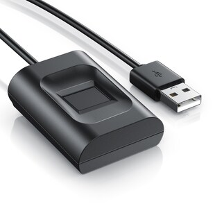 CSL USB-Fingerabdrucksensor, Fingerprint-Scanner, bis 10 IDs, Plug & Play, Windows 8-11, für Login & Sicherheit 
