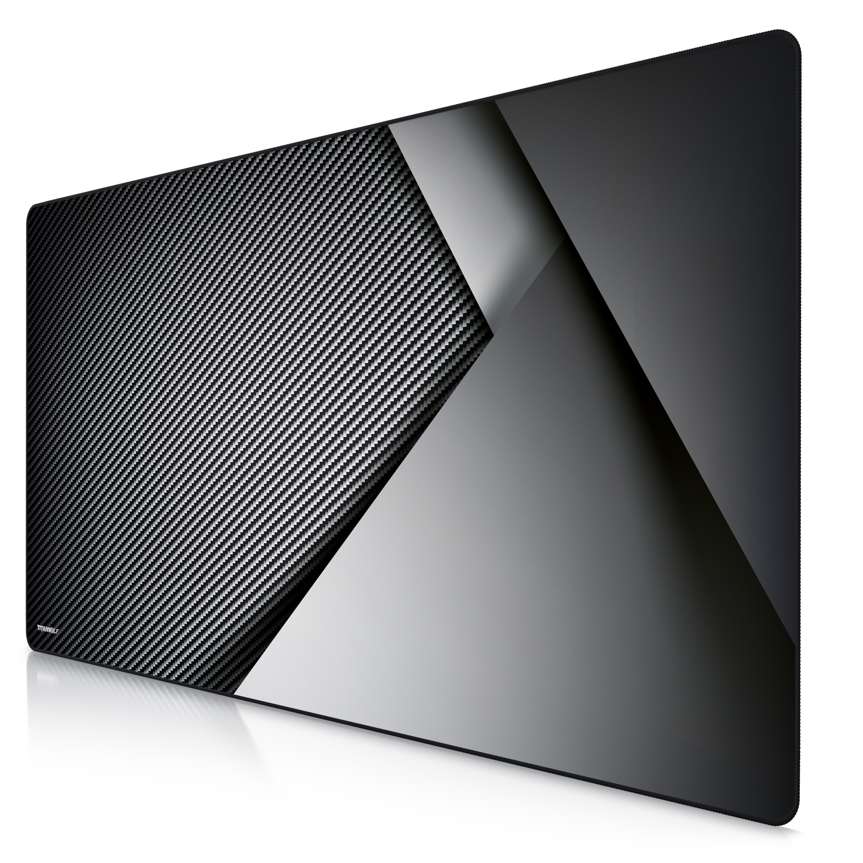 Titanwolf Gaming Mauspad XXXL Speed Gaming Mousepad 1200x600 mm, Deskpad, rutschfest & abwaschbar, f&uuml;r Speed & Pr&auml;zision, Carbon 