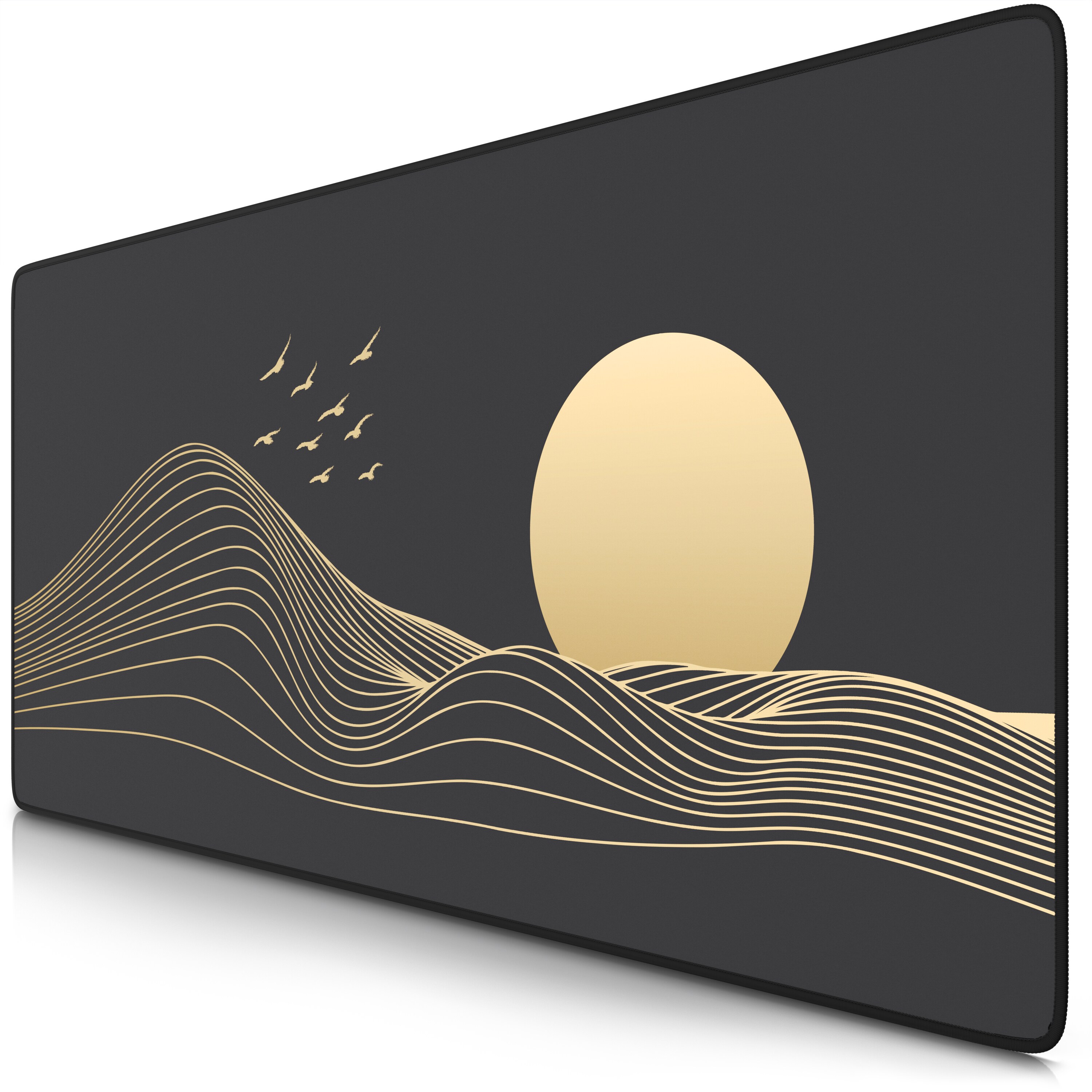 Titanwolf Gaming Mauspad XXL Speed Gaming Mousepad 900x400 mm, Deskpad, rutschfest & abwaschbare R&uuml;ckseite, f&uuml;r Speed & Pr&auml;zision, Sunset 