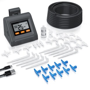 Brandson Bewässerungssteuerung Bewässerungssystem für Zimmerpflanzen, einstellbares Wasservolumen, (45-tlg), automatische Tropfbewässerung für bis zu 10 Pflanzen 