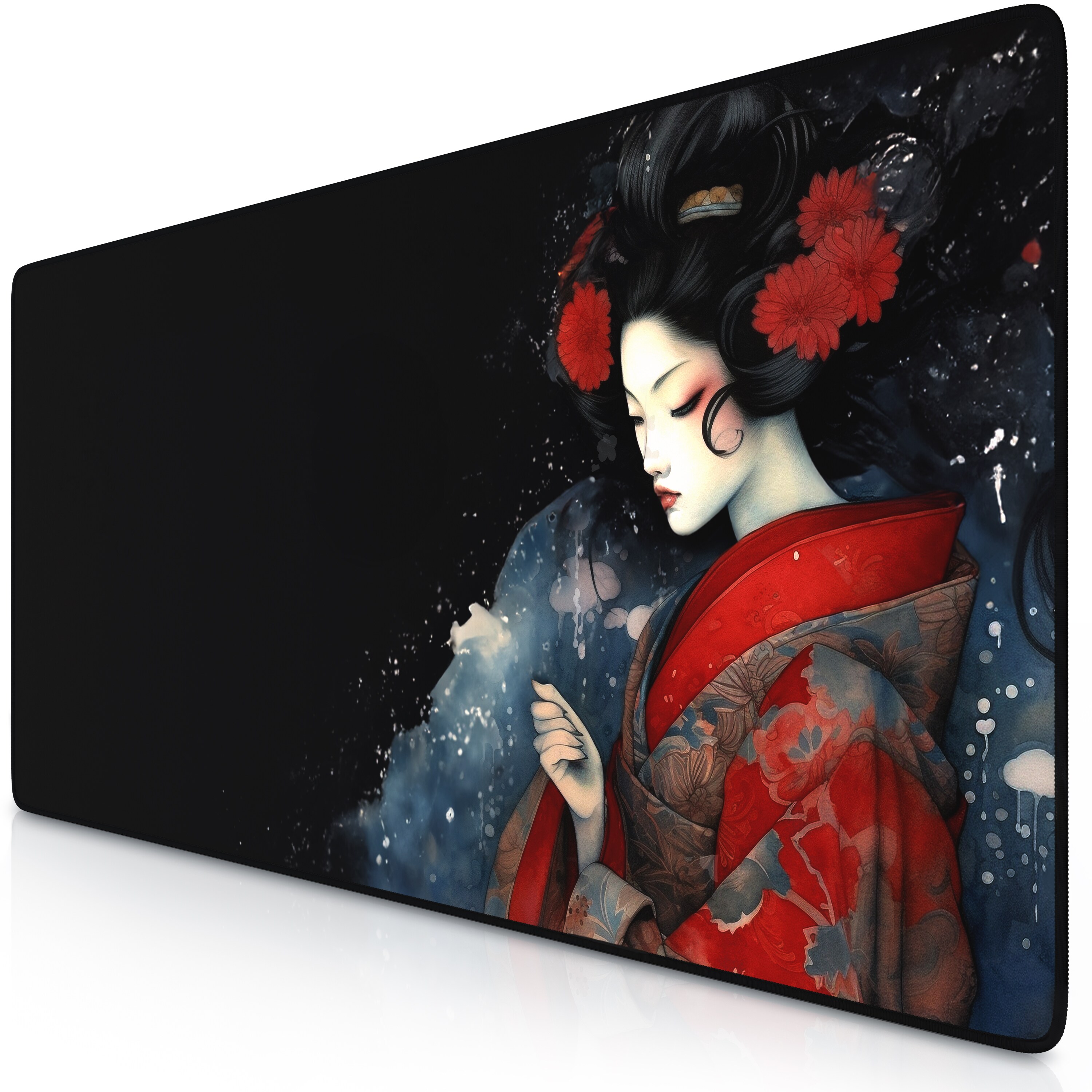 Titanwolf Gaming Mauspad XXL Speed Gaming Mousepad 900x400 mm, Deskpad, rutschfest & abwaschbare R&uuml;ckseite, f&uuml;r Speed & Pr&auml;zision, Geisha 2 