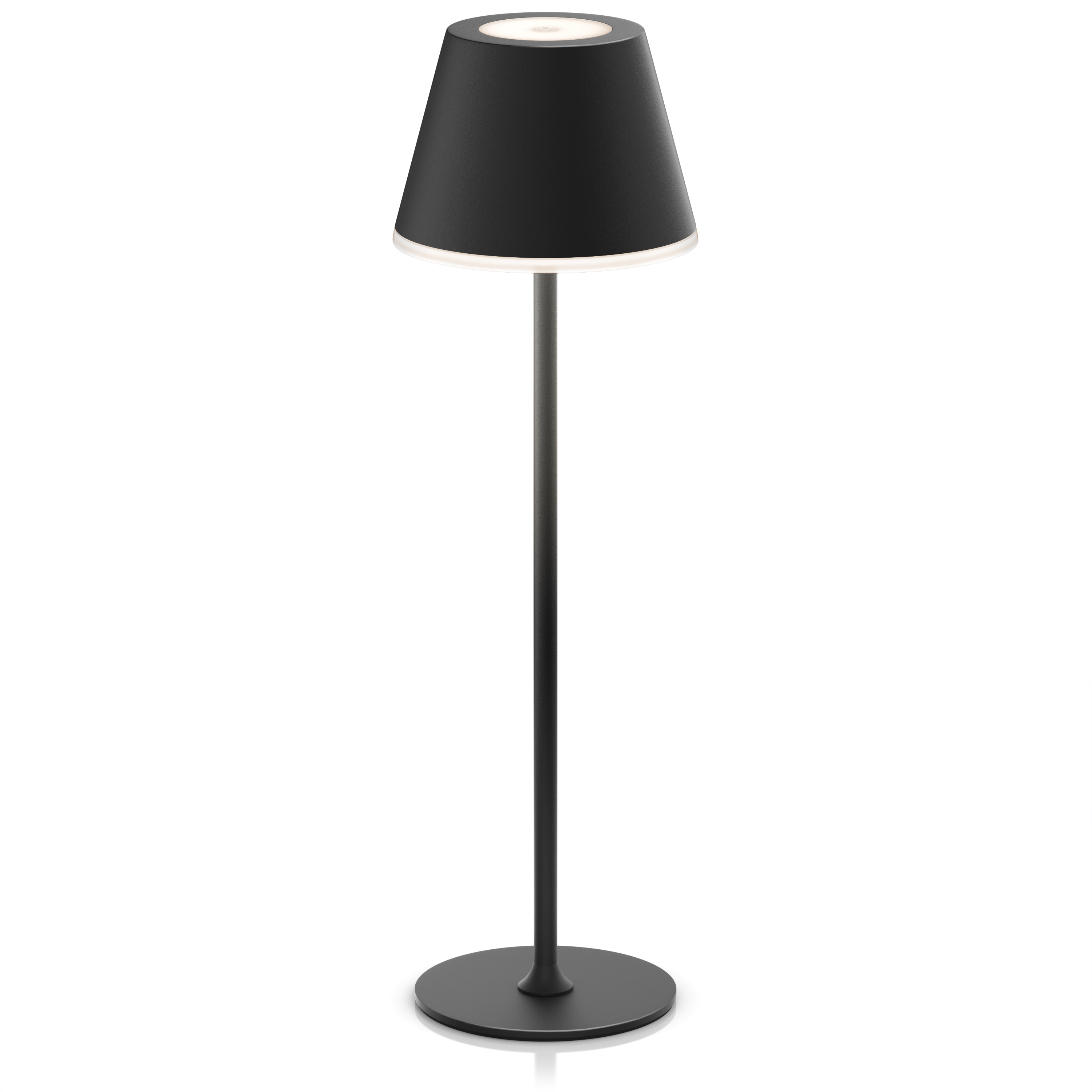 Brandson LED Tischleuchte mit Akku, Kabellos, mit Touch, Helligkeit stufenlos dimmbar, aus Metal, Dimmfunktion; Ein-/Ausschalter; Farbwechsel; mehrere Helligkeitsstufen, LED fest integriert, Kaltwei&szlig;, Neutralwei&szlig;, Warmwei&szlig;, Tischlampe, Nachttischlampe, Les 