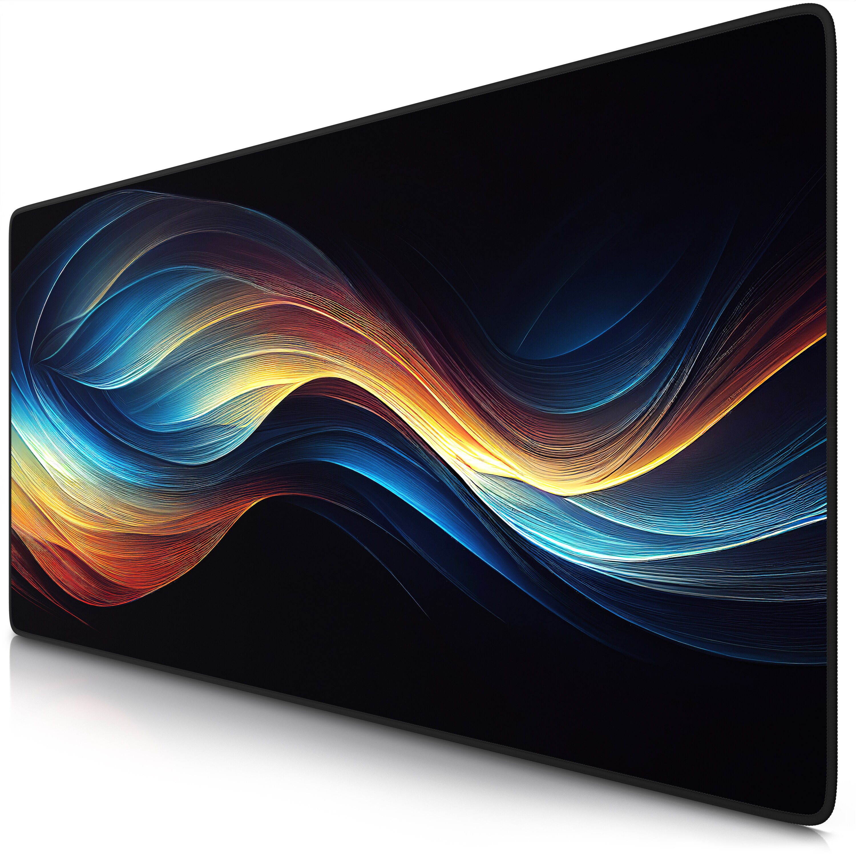 Titanwolf Gaming Mauspad XXL Speed Gaming Mousepad 900x400 mm, Deskpad, rutschfest & abwaschbare R&uuml;ckseite, f&uuml;r Speed & Pr&auml;zision, Abstract Panorama 