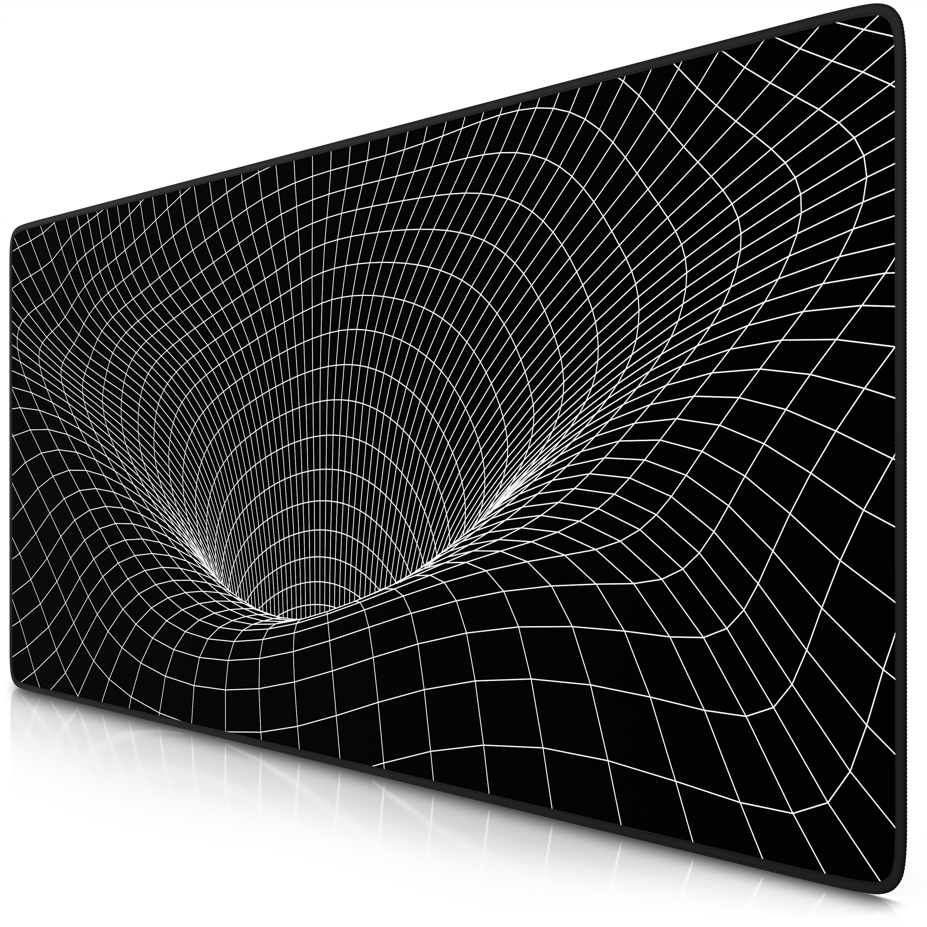 Titanwolf Gaming Mauspad XXL Speed Gaming Mousepad 900x400 mm, Deskpad, rutschfest & abwaschbare R&uuml;ckseite, f&uuml;r Speed & Pr&auml;zision, Wormhole 