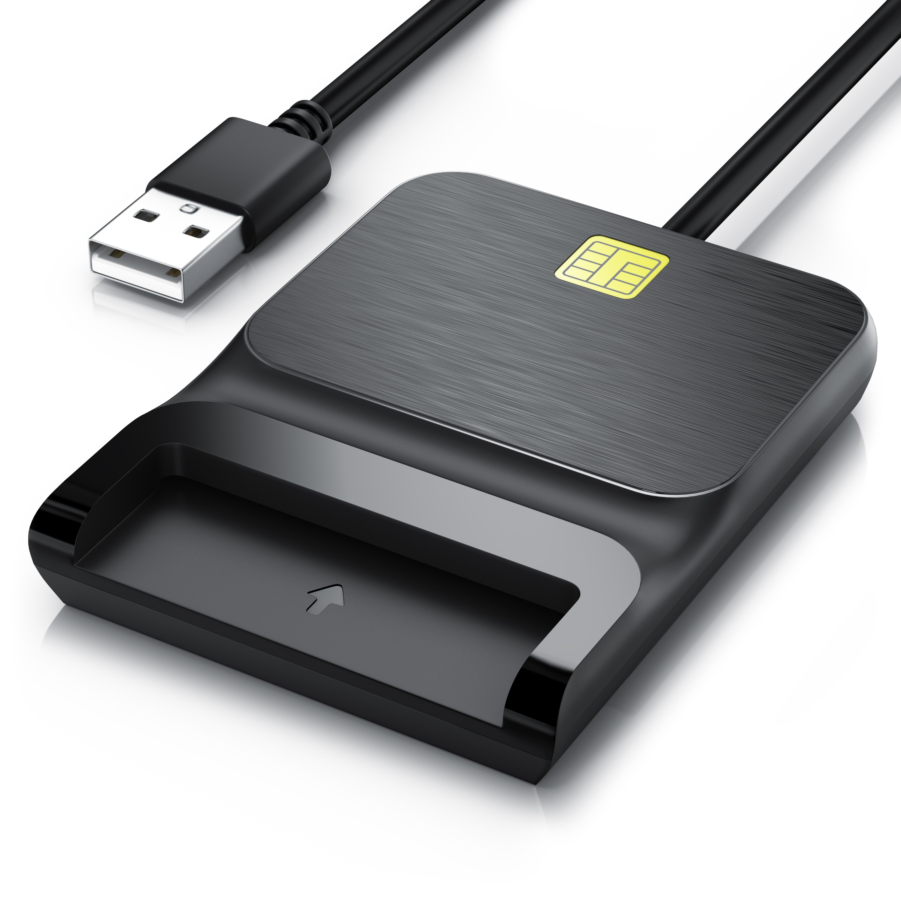 CSL Speicherkartenleser USB SmartCard Reader / Chipkartenleser - USB 2.0 High Speed, Cardreader f&uuml;r SIM Cards, SD, MicroSD, f&uuml;r Mac OS X & Windows 7-11 